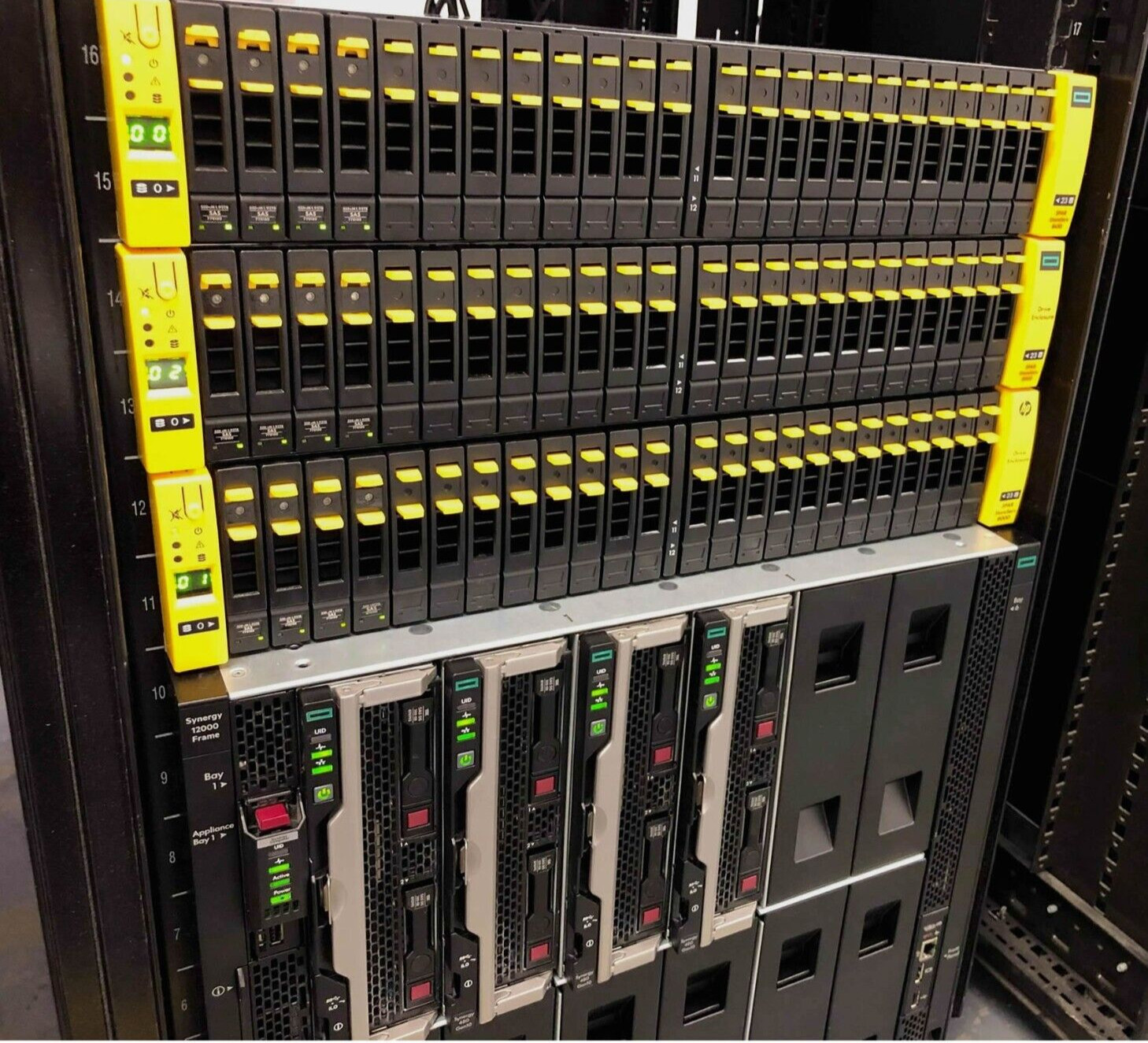 HPE 3PAR 8450 138TB Flash SAN HPE Synergy 2x 100GB VC 2nd Gen 224 Cores 1TB RAM