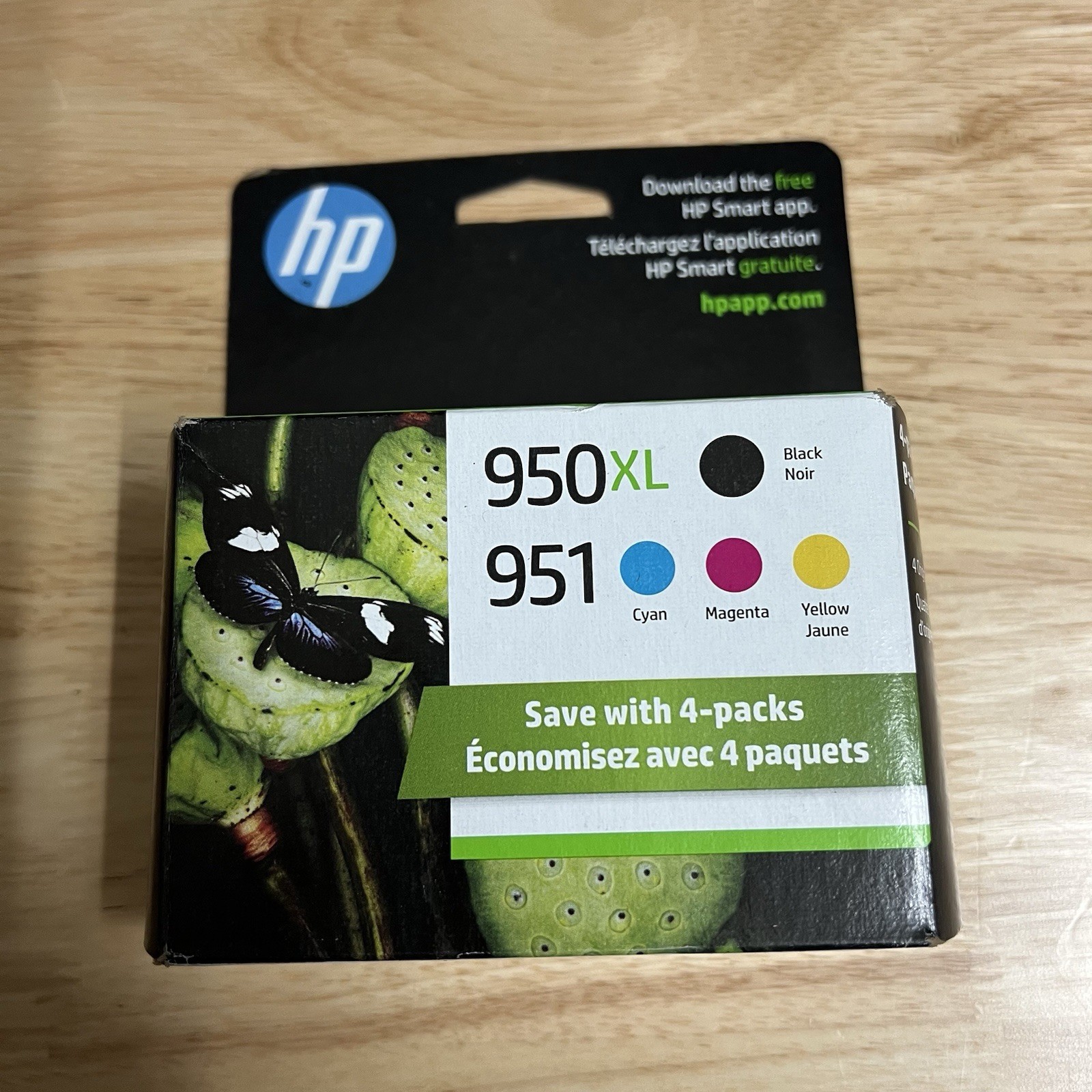 HP 950XL Black 951 Cyan Magenta Yellow Ink Pack Genuine New - Expired July 2023