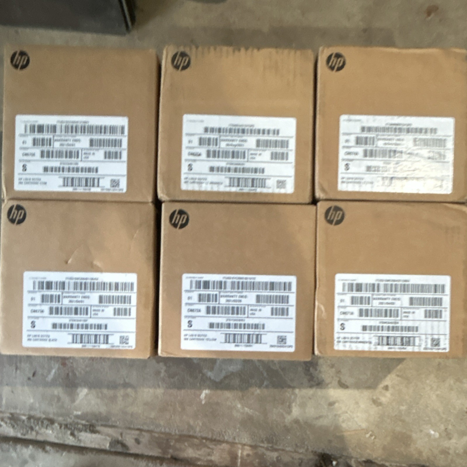 HP ink commercial printer HPLX610 SCITEX all six colors unopened / factory seal