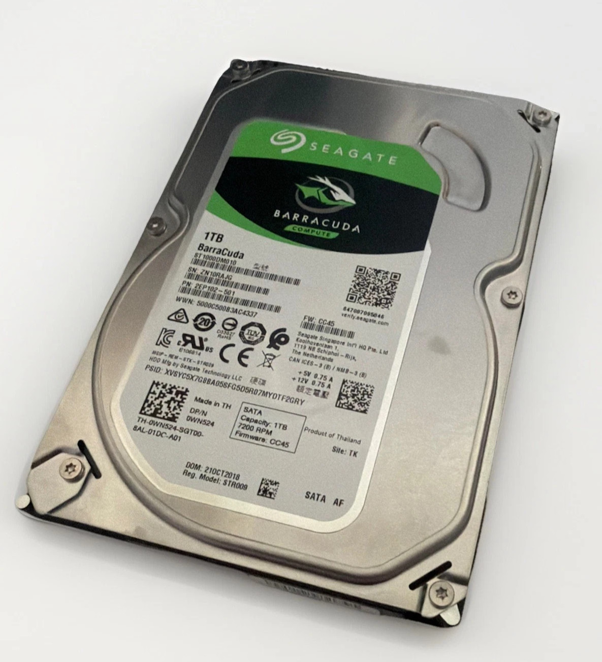 Seagate BarraCuda 1TB 3.5" SATA III Hard drive ST1000DM010