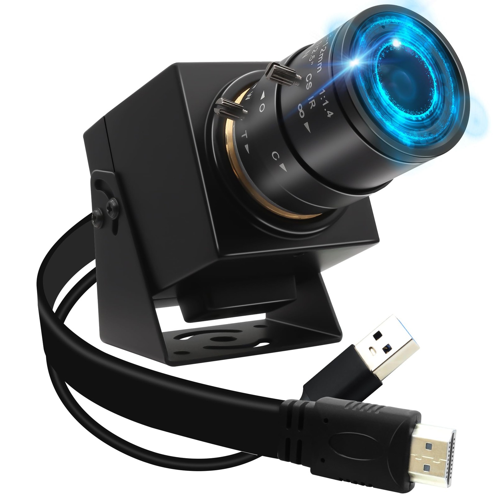 MMlove 4K USB HDMI Camera 8MP 60FPS High Speed USB3.0 2.8-12mm Lens
