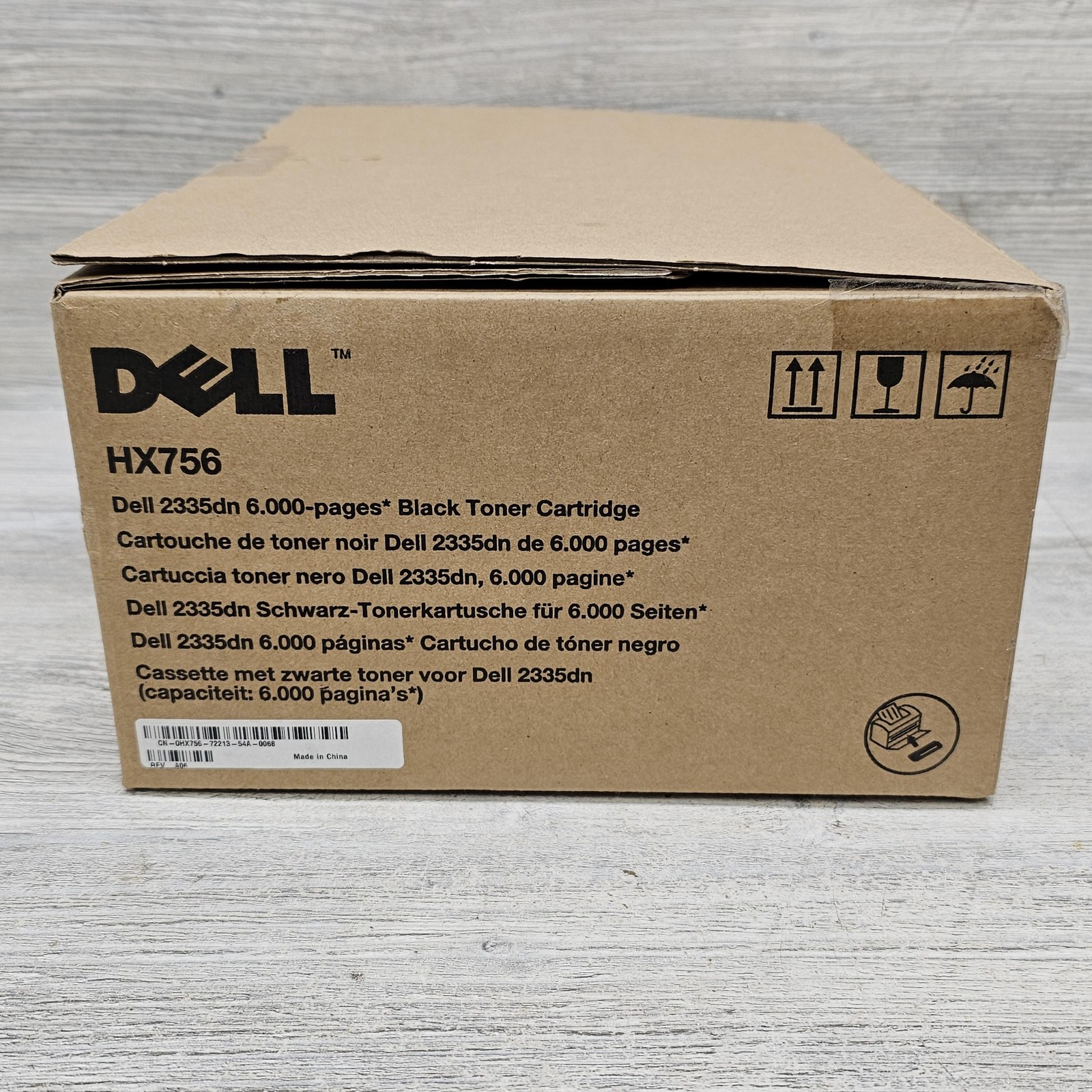 Dell 2335dn Black Toner Cartridge HX756 6000 Pages Genuine OEM Laser Printer
