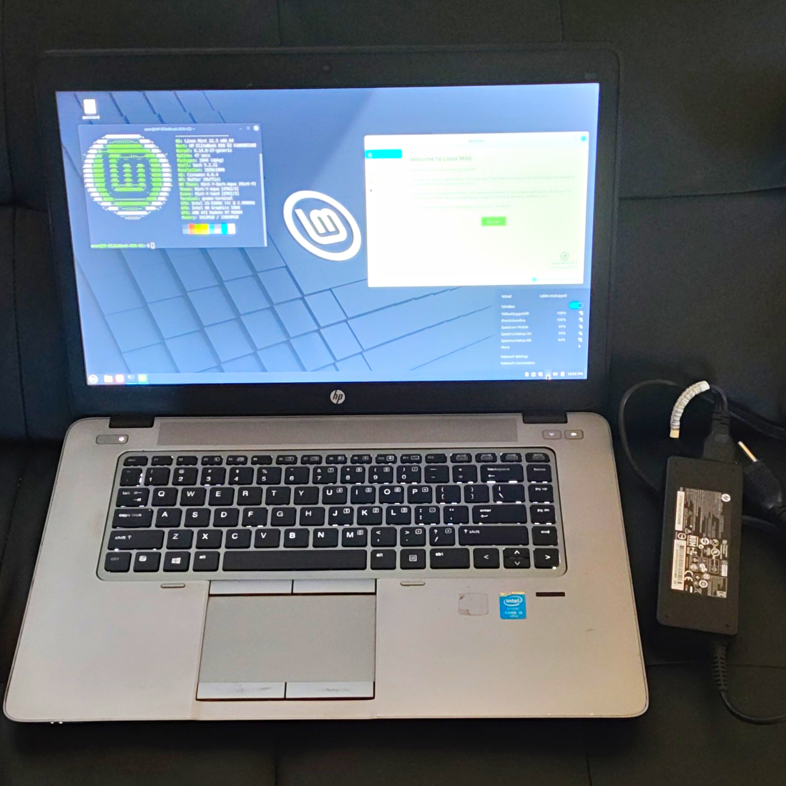 HP EliteBook 850 G2 15.6" i5-5300U 16GB 250GB SSD Backlit Keyboard w/ Charger