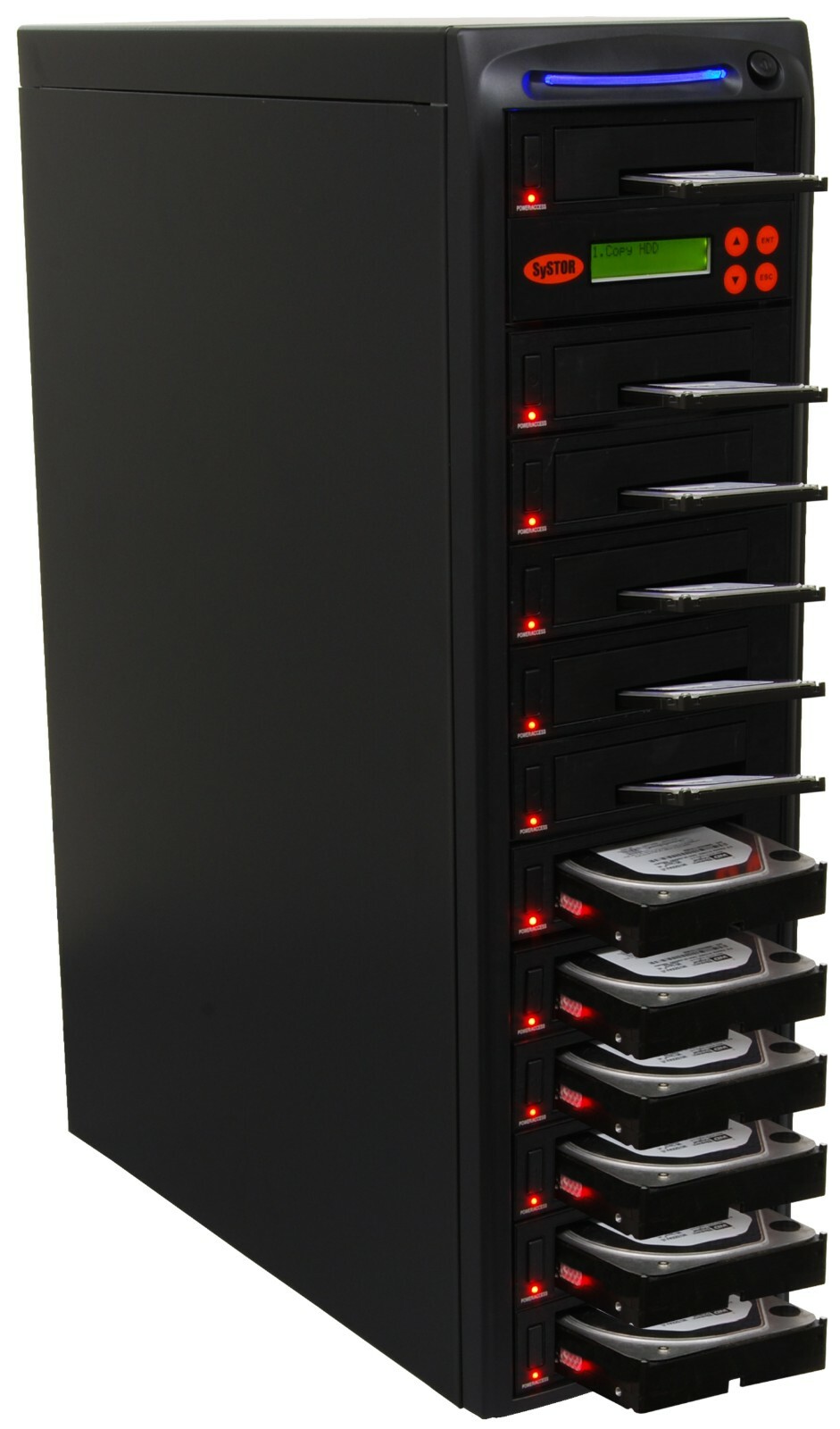 Systor 1:11 SATA 2.5 3.5" SSD HDD Hard Drive Duplicator Wiper 18GB/Min 2 YR WRNT