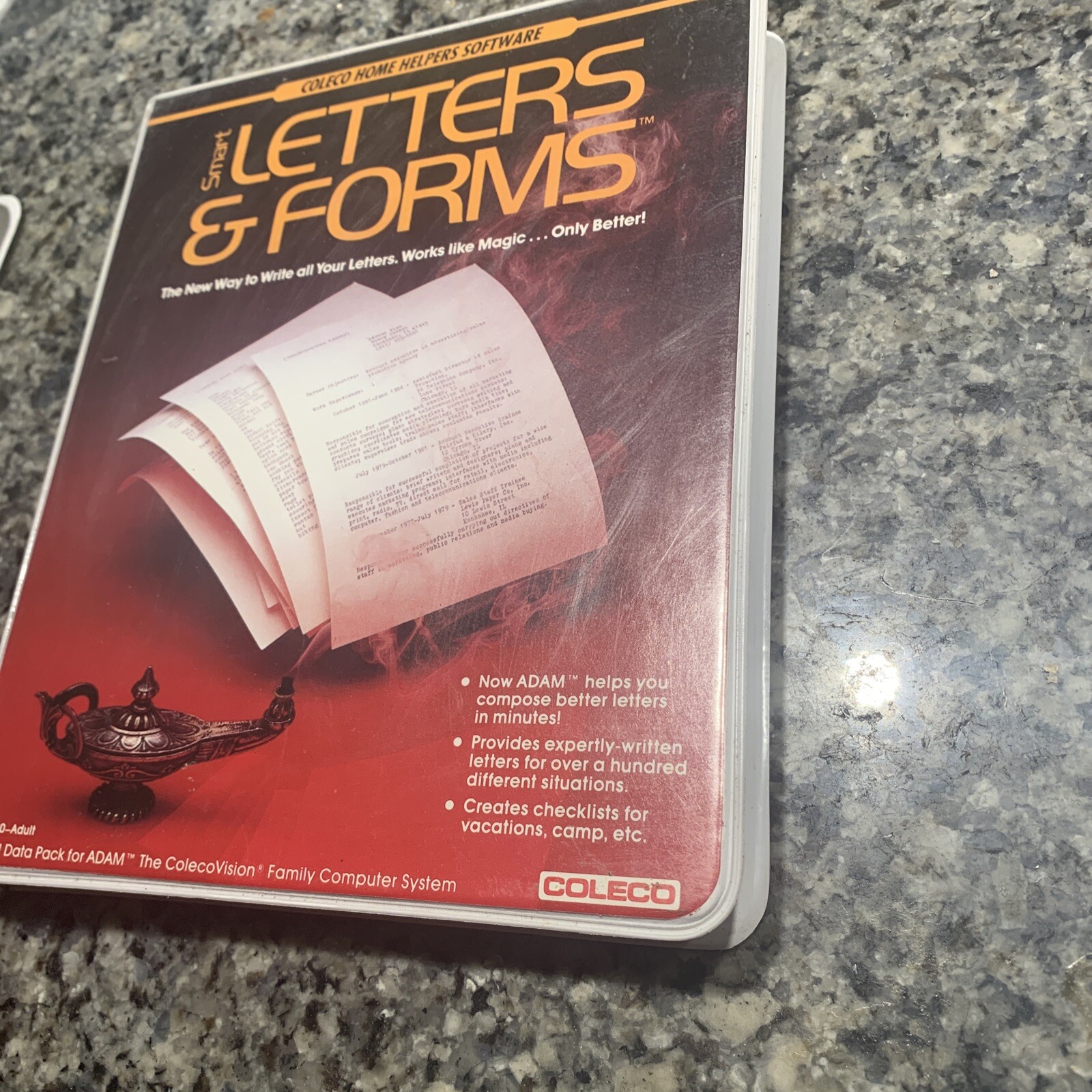 Vintage Coleco Adam Computer System - Smart Letters & Forms  Rare Game
