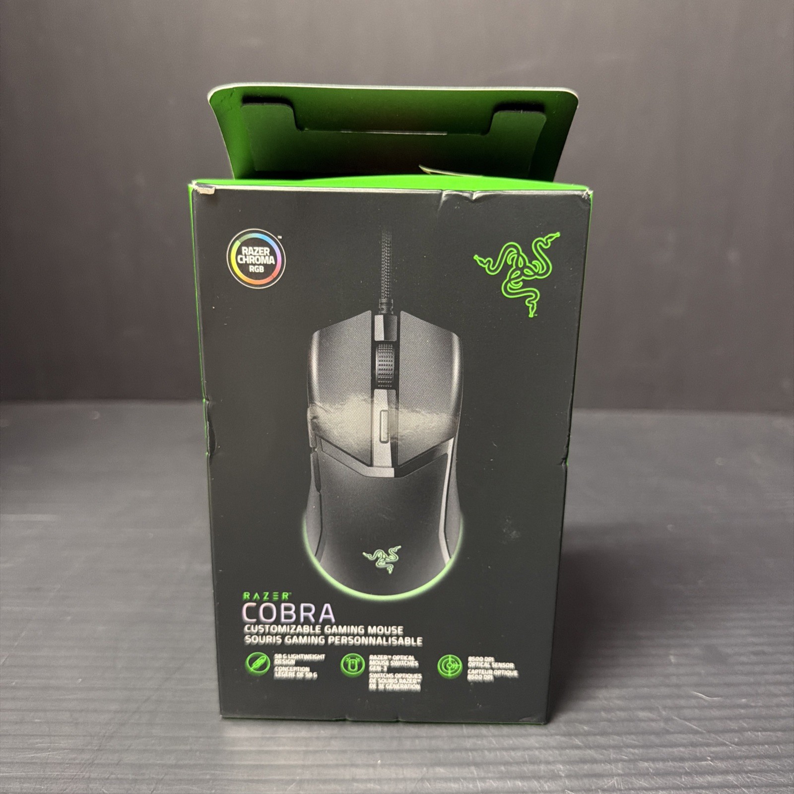 Authentic Razer Cobra Wired Gaming Mouse (RZ01-04650100-R3U1) Brand New open Box