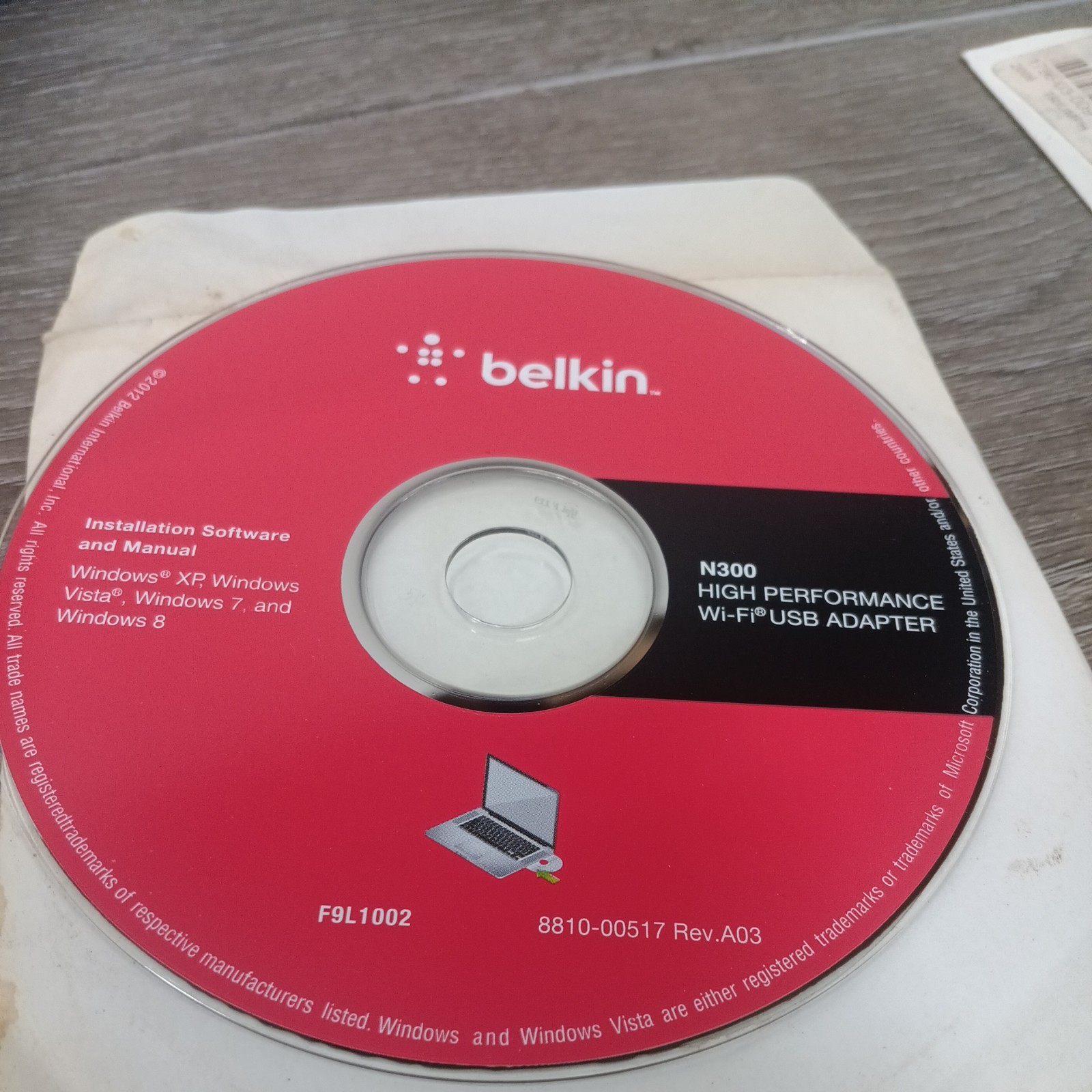 BELKIN High Performance Wi Fi USB Adapter Installation Software