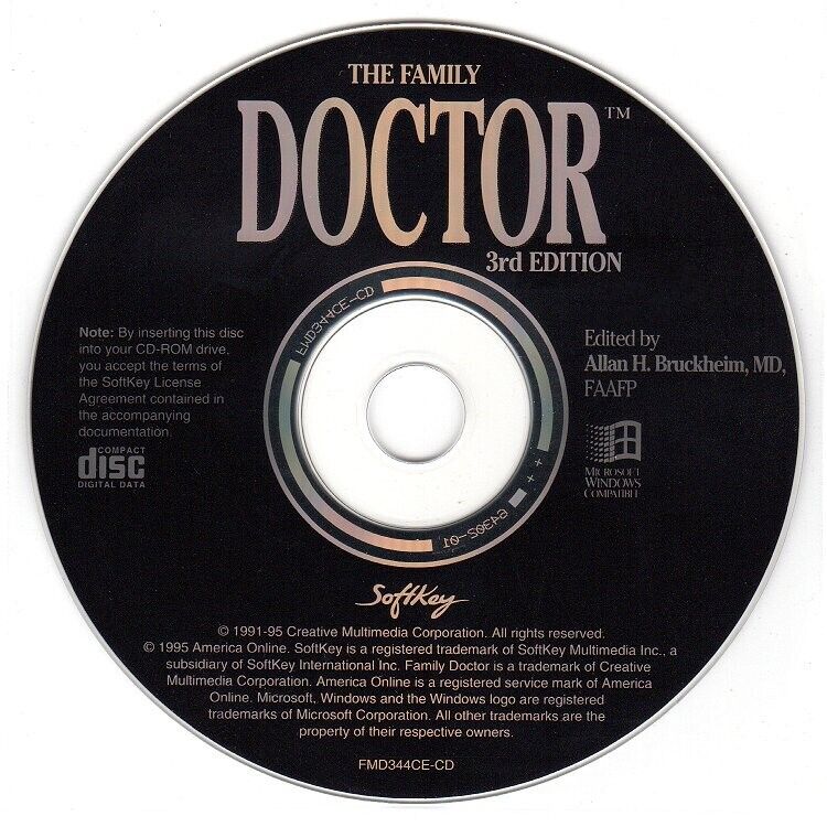 The Family Doctor 3rd Edition (PC-CD-ROM, 1995) for Windows - NEW CD in SLEEVE