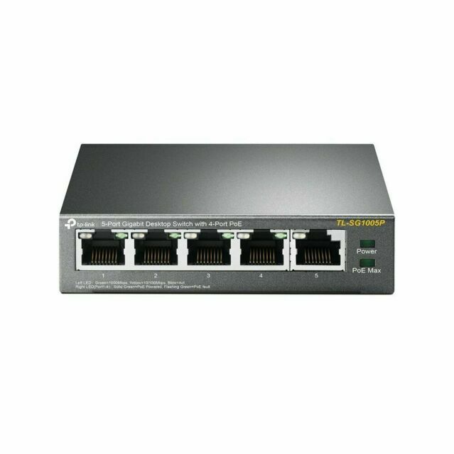 TP-LINK TL-SG1005P 5-Port PoE+ Desktop Switch