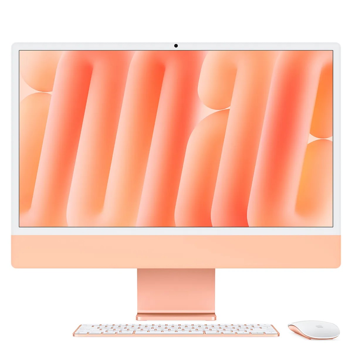 New Apple iMac 24-inch M4 Chip 16GB RAM 256GB SSD 8-Core GPU Ethernet - Orange