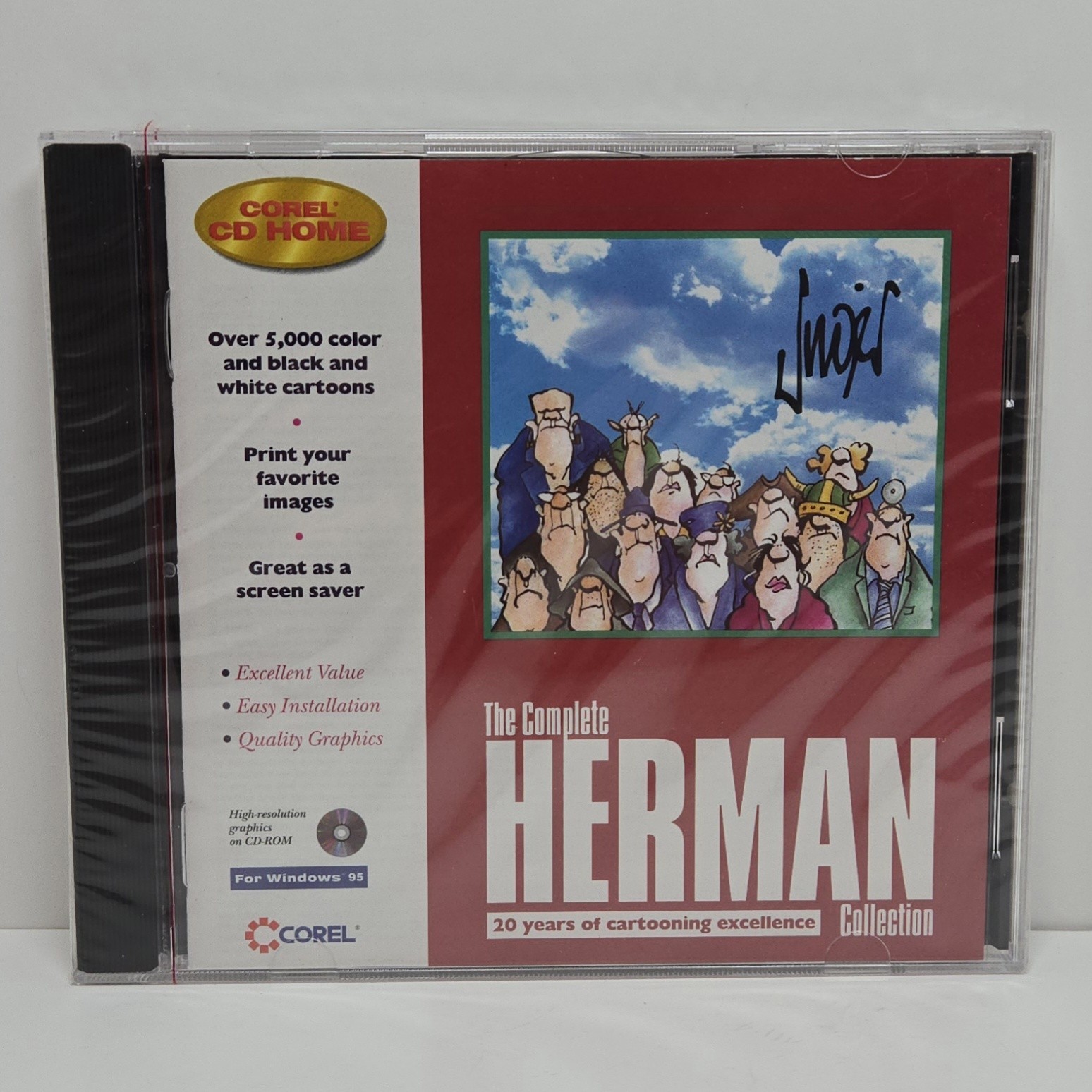 Corel The Complete Herman Collection CD PC 20 Years Of Cartooning Excellence NEW