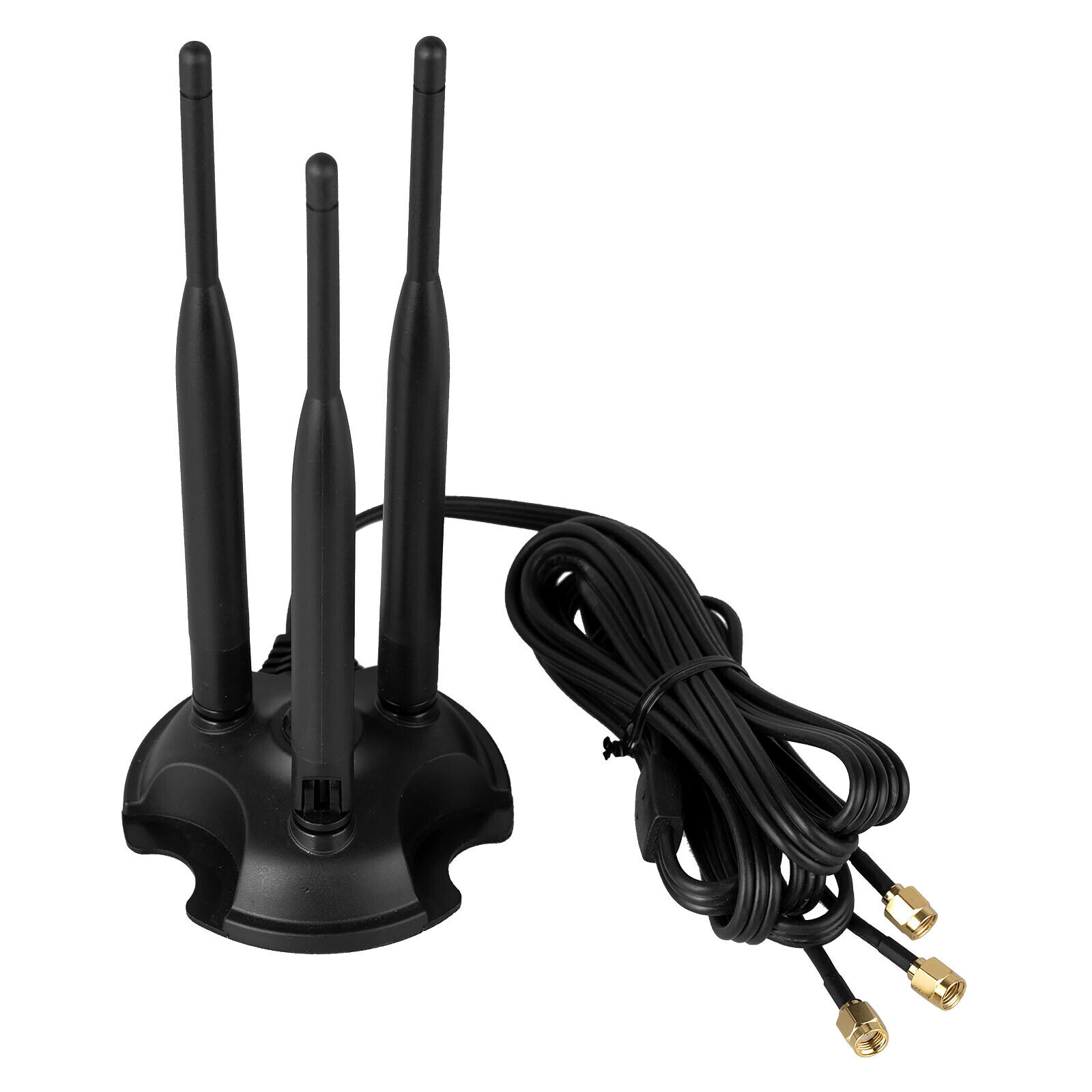 Triple Antenna 6dBi PC Wireless WiFi Bluetooth Signal RP-SMA Extension Cable
