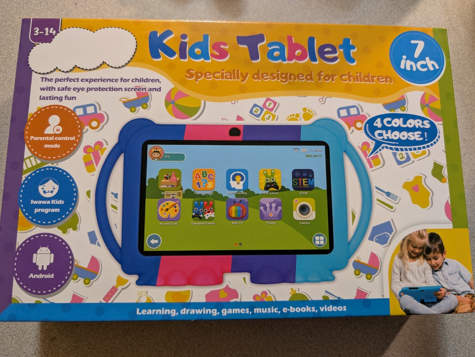ITMEIPC Kids Tablet 7inch Android 14