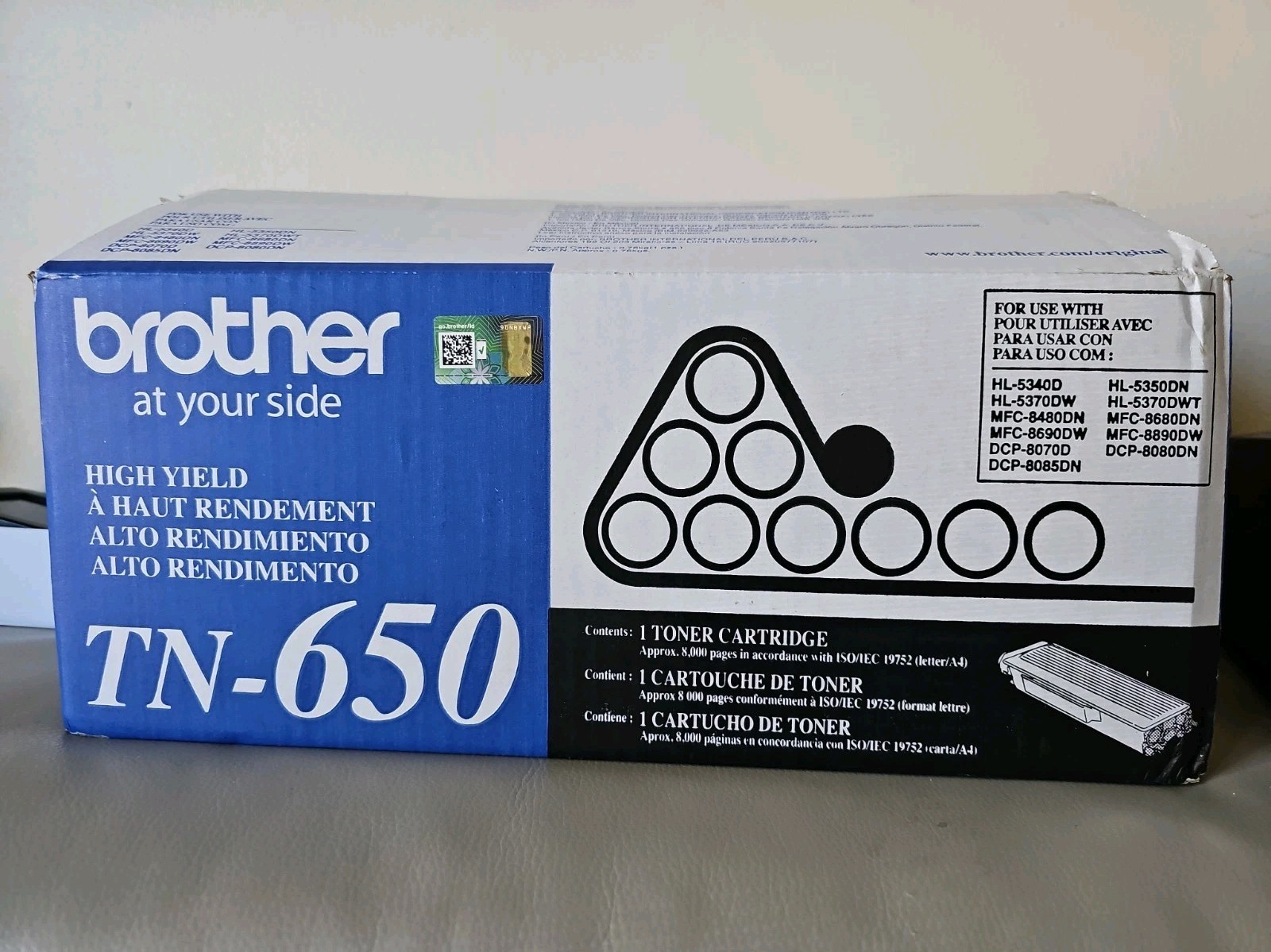 Brother TN650 Black Toner Cartridge