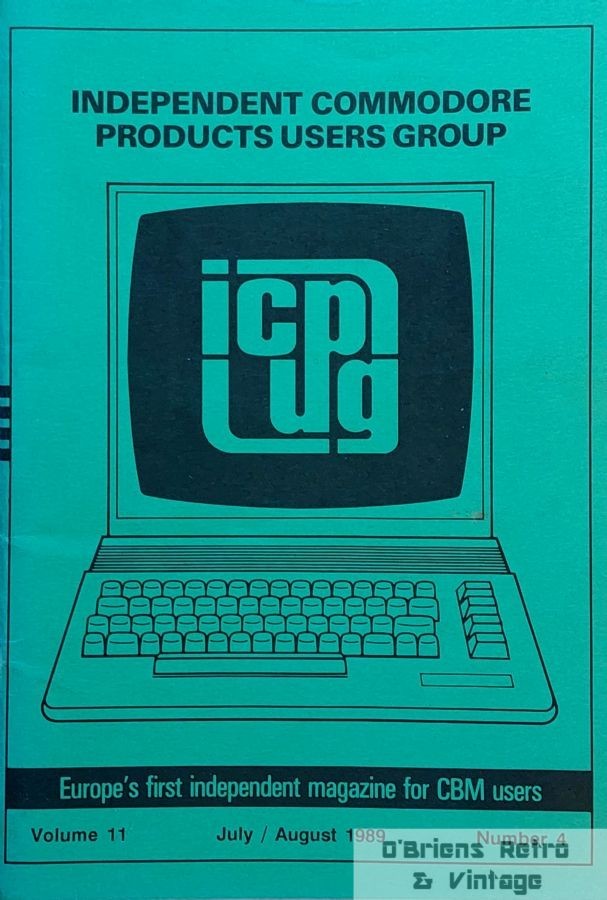 ICPUG Magazine Vol. 11 No. 4 (July/Aug 1989) – Commodore Users Group – Vintage