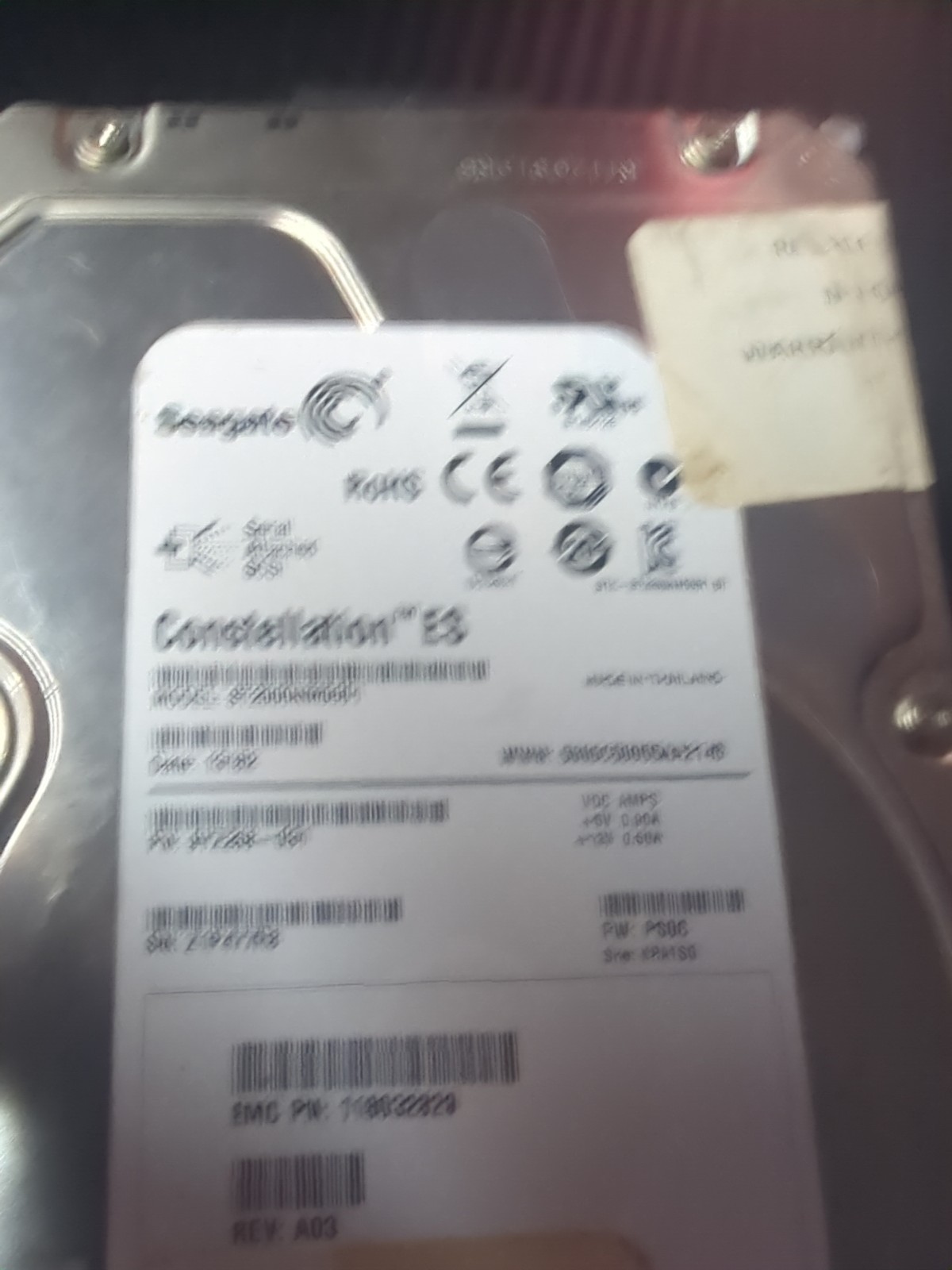 Seagate Constellation ES 1000GB, Internal,7200 RPM,3.5inch (ST1000NM0001)...