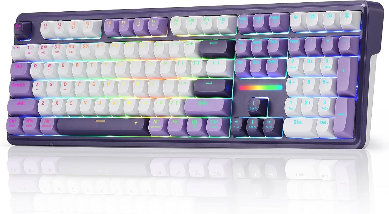Redragon K745 PRO Wireless 108 Key Gasket PBT Round Keycaps