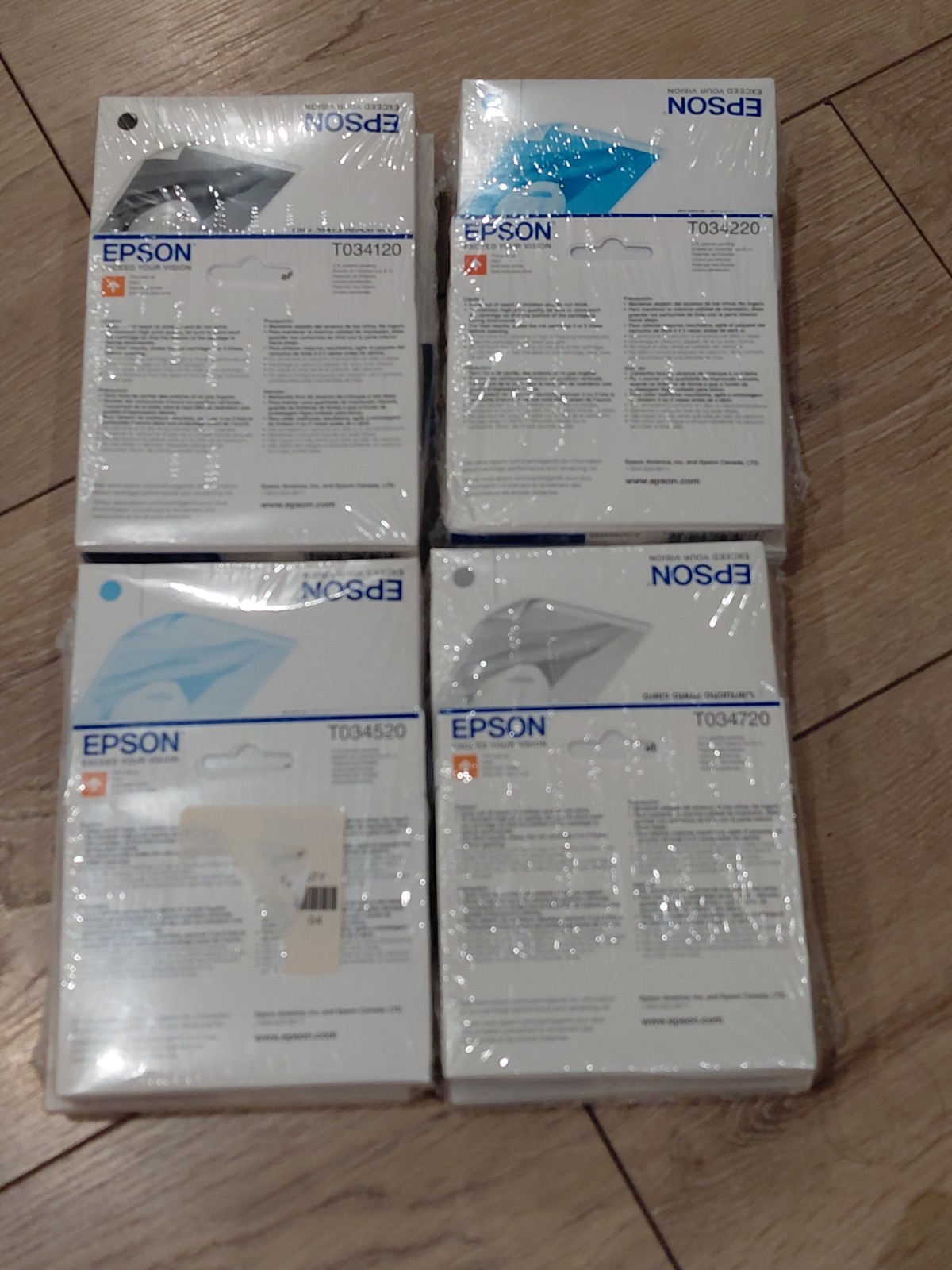 2008 GENUINE  SET 16 NIB T034 EPSON INK STYLUS 2200 T0341-T0342, T0345, T0347