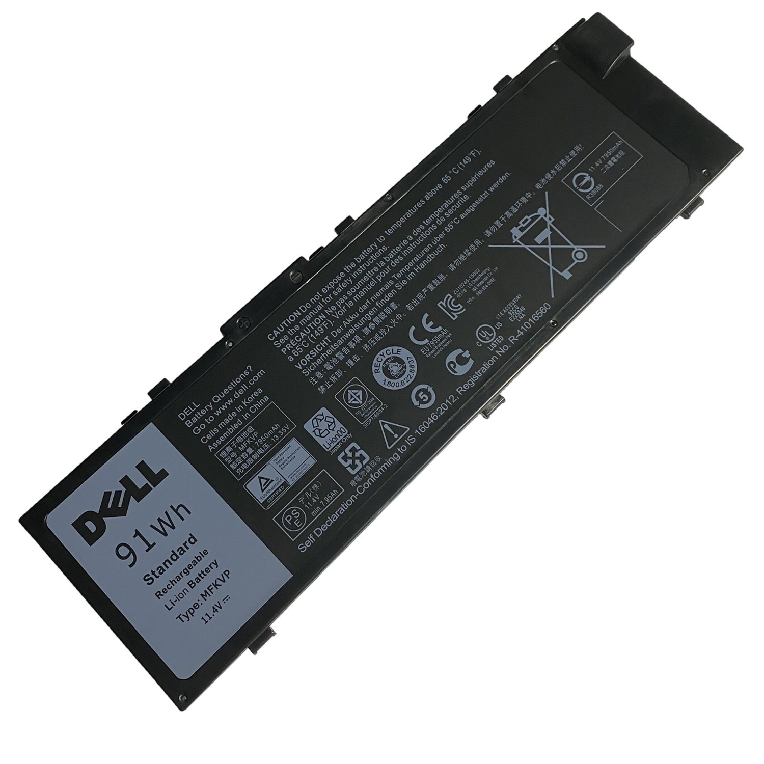 OEM Genuine 91Wh MFKVP Battery For Dell Precision 15 7510 7520 7720 M7510 M7710
