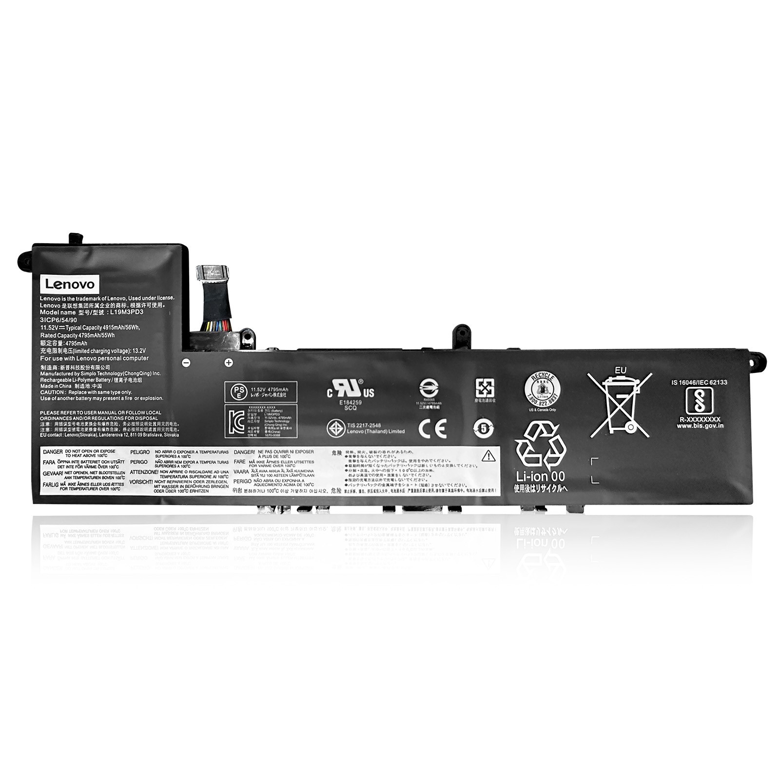 Genuine OEM L19M3PD3 Battery For Lenovo Ideapad S540-13IML S540-13ITL 5B10W67393
