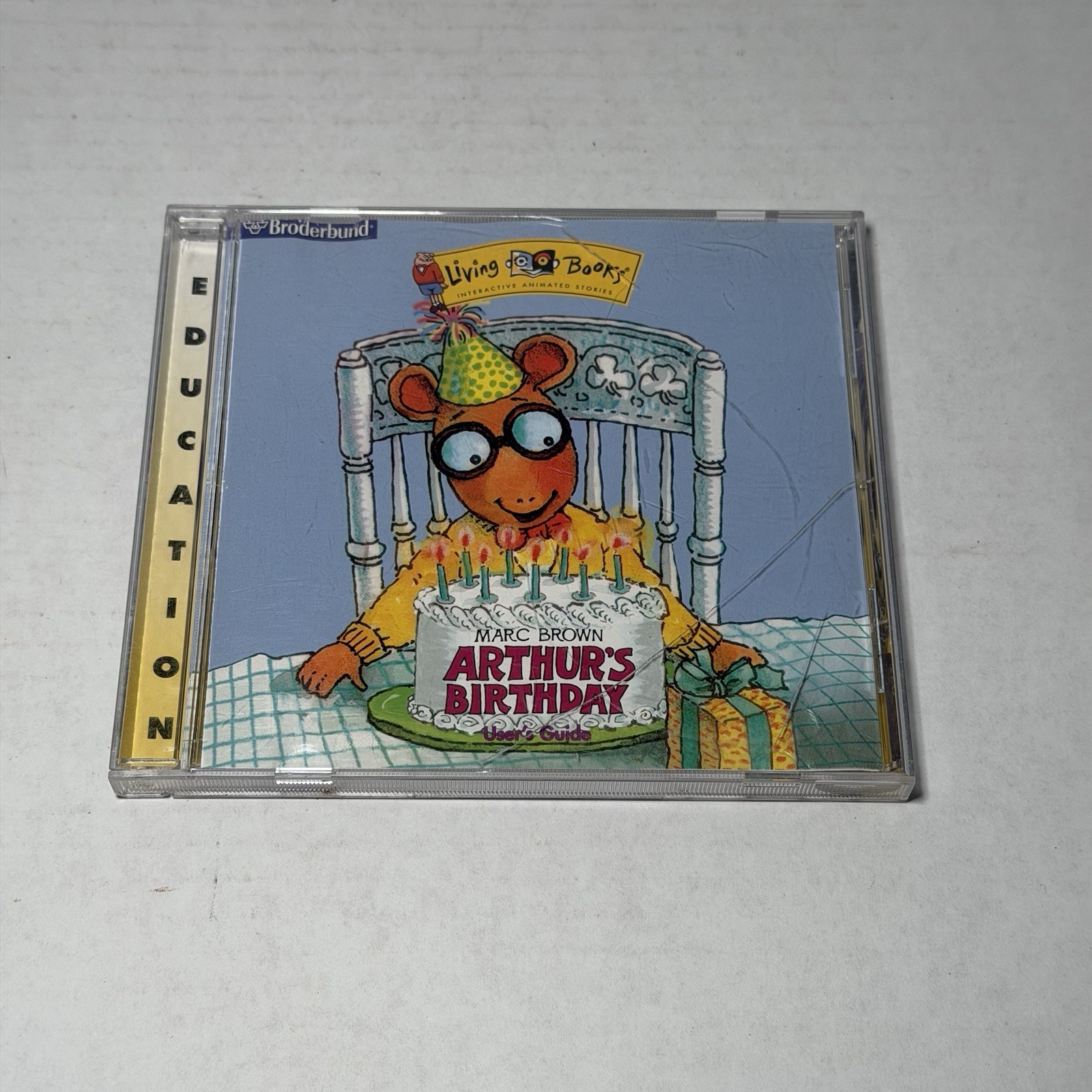 Living Books Marc Brown Arthur's Birthday PC/Mac CDROM Broderbund 1997 Windows95
