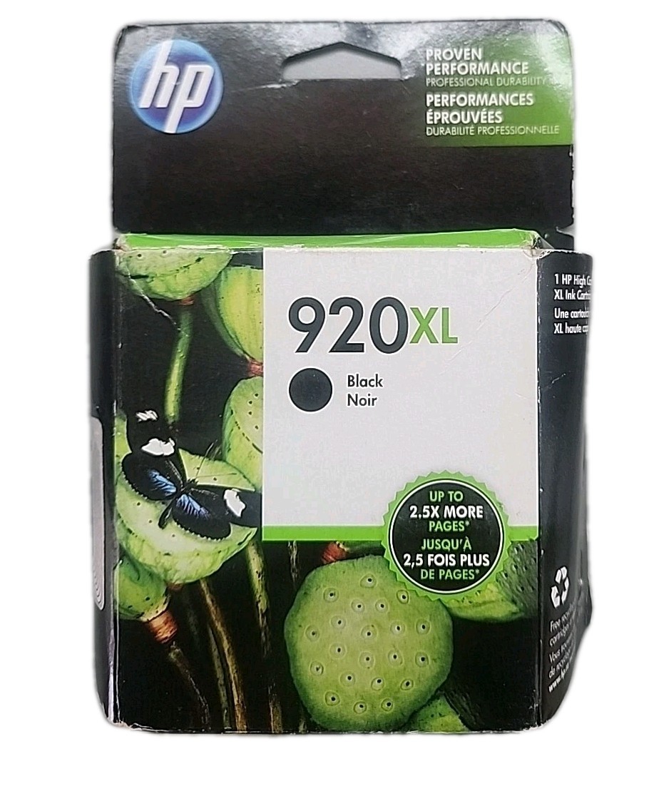 GENUINE HP 920XL Black Ink Cartridge  (CD975AN) 