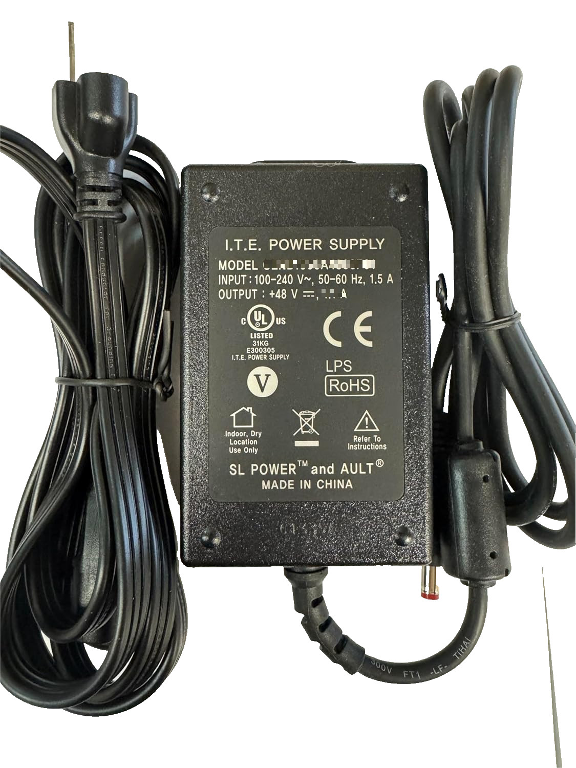 48V ITE AC DC Adapter For Yealink MSpeaker II 2nd Generation Video Sound Bar PSU