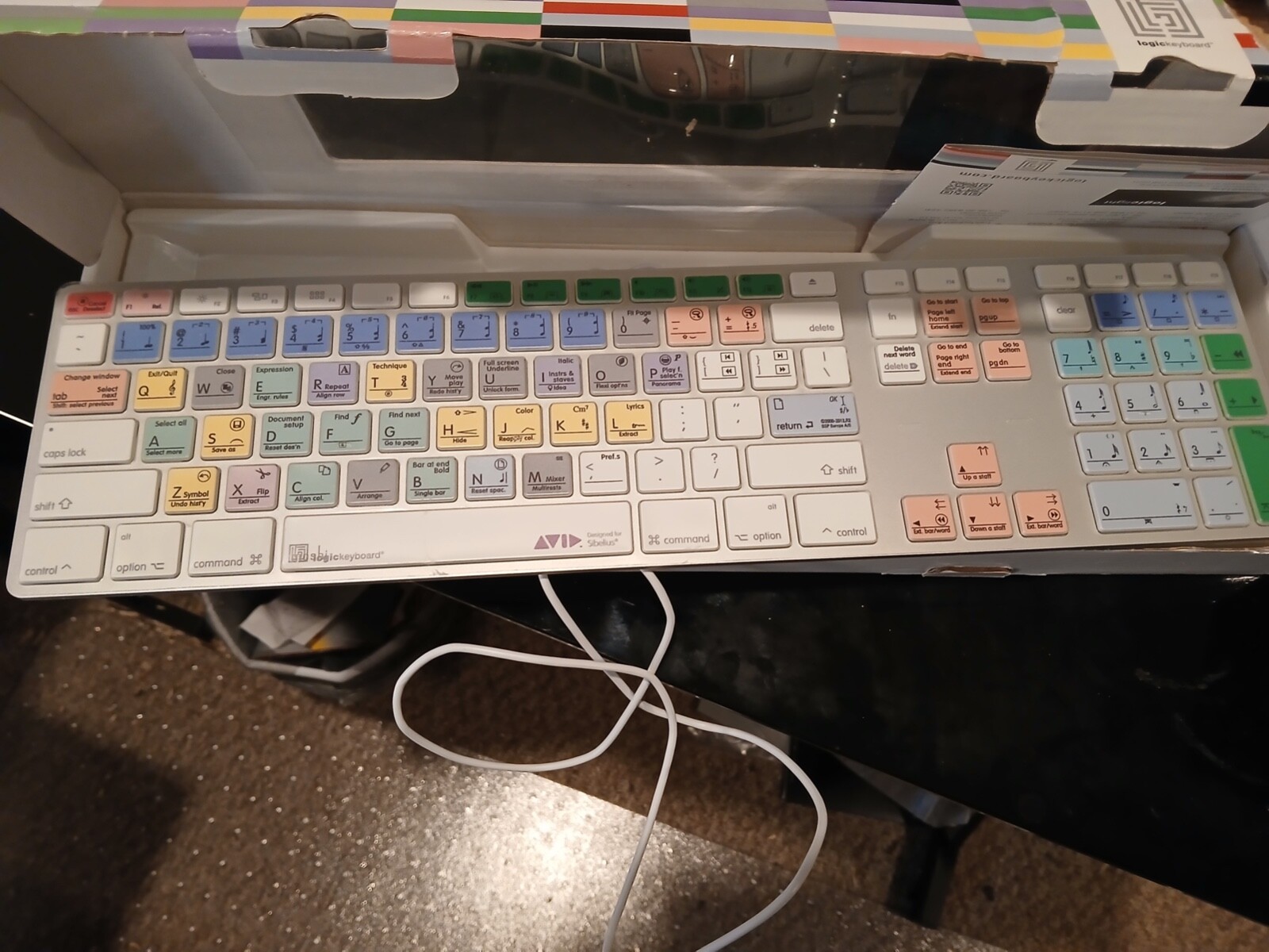 LogicKeyboard Sibelius 7 Mac OSX Shortcut Advance Line LKBU-SIB-AM89-US
