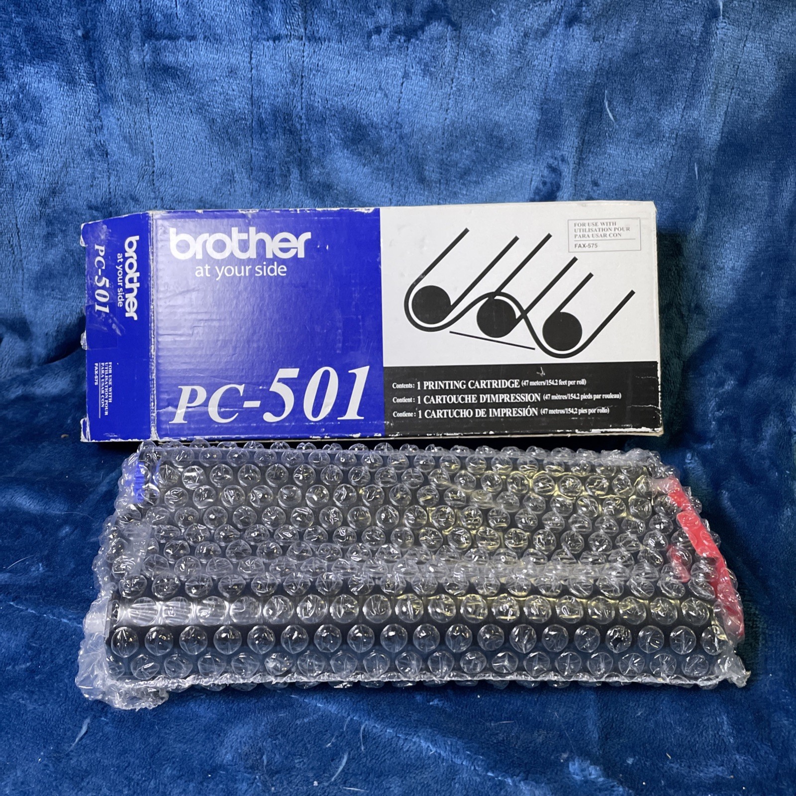 Brother PC-501 Printing Cartridge Black Genuine Open Box