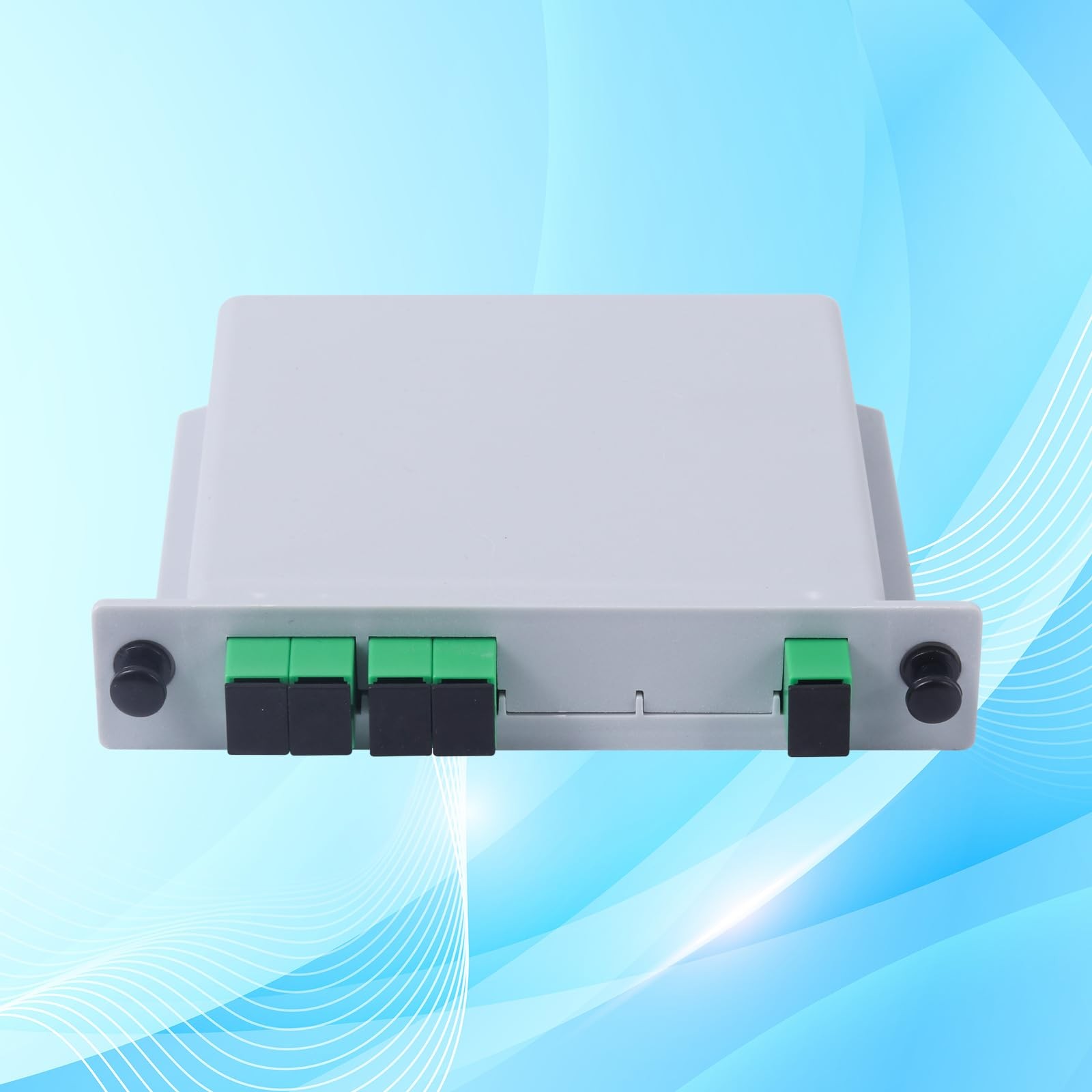 - 1 pc SC/APC 1x4 PLC Fiber Optic Splitter, 1 to 4 SC APC Cassette Card Inser...
