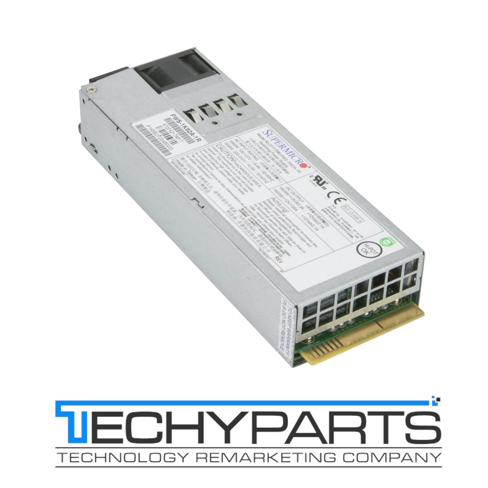 Supermicro PWS-1K62A-1R 1000W/1600W 1U 80-Plus Titanium Redundant Power Supply