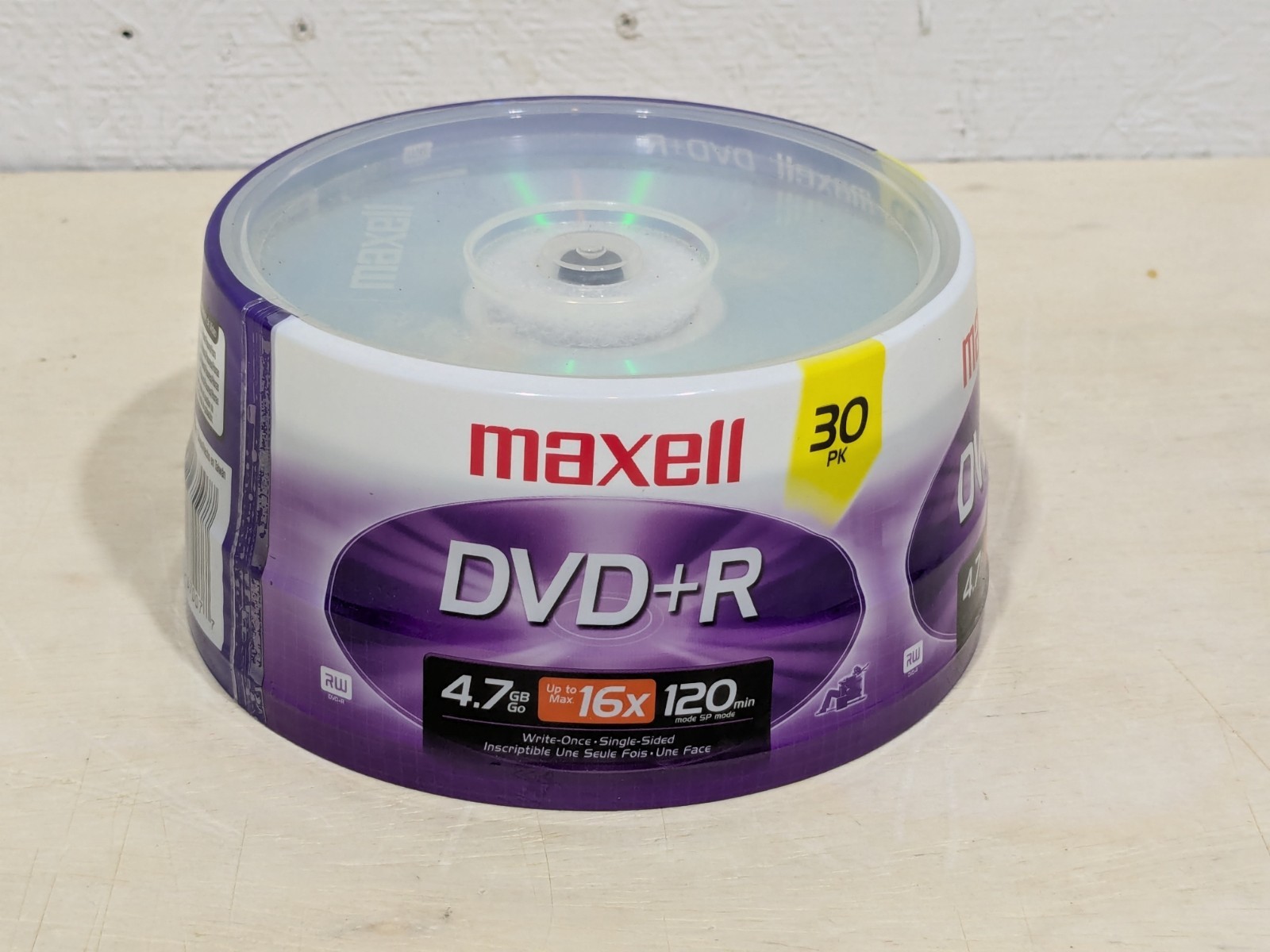 Maxell DVD+R 30 Pack 4.7GB 16x 120 Min Recordable Blank Media Discs Spindle Seal