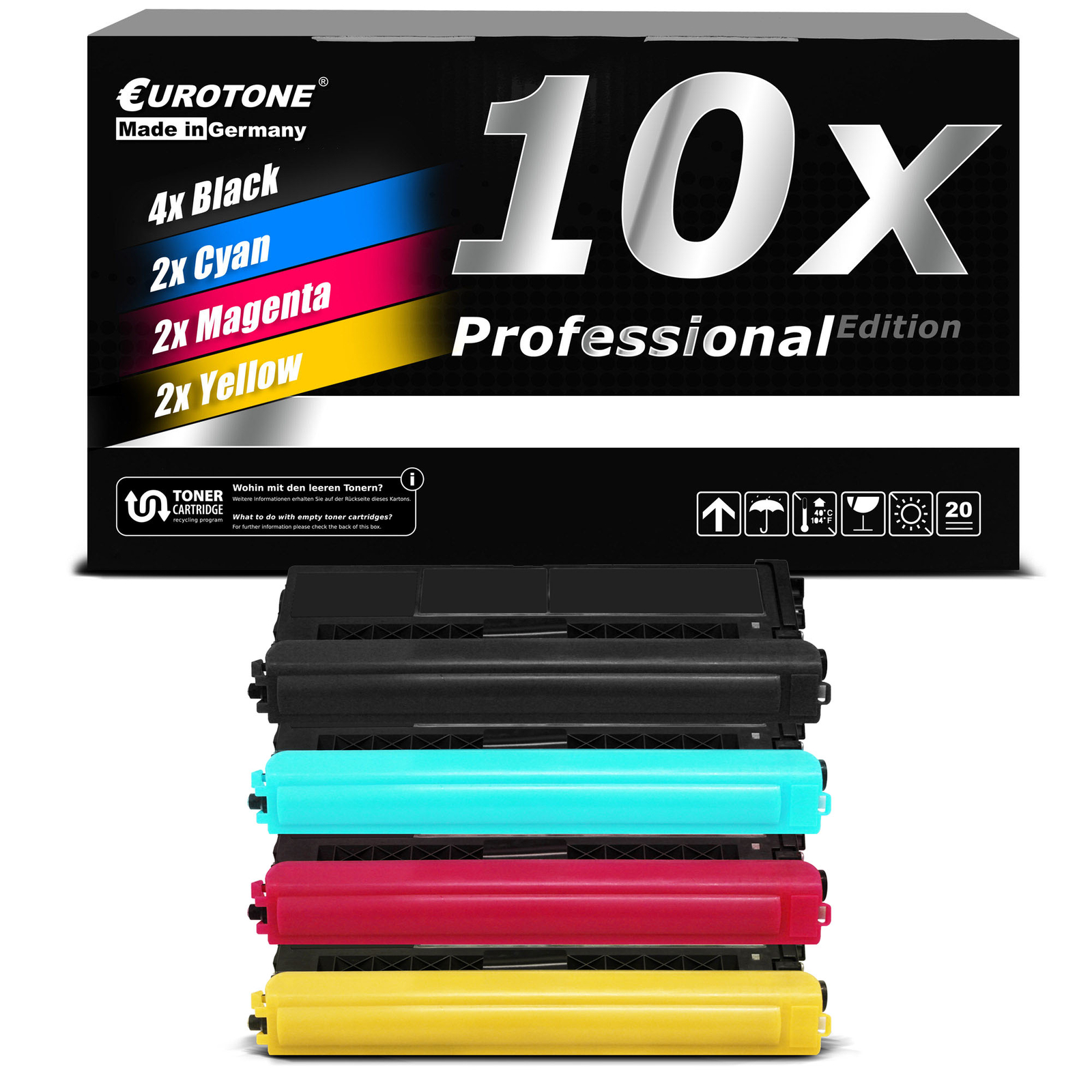 10X Eurotone PRO Toner XXL Compatible For Brother HL-4570-CDWT HL-4570-CDW