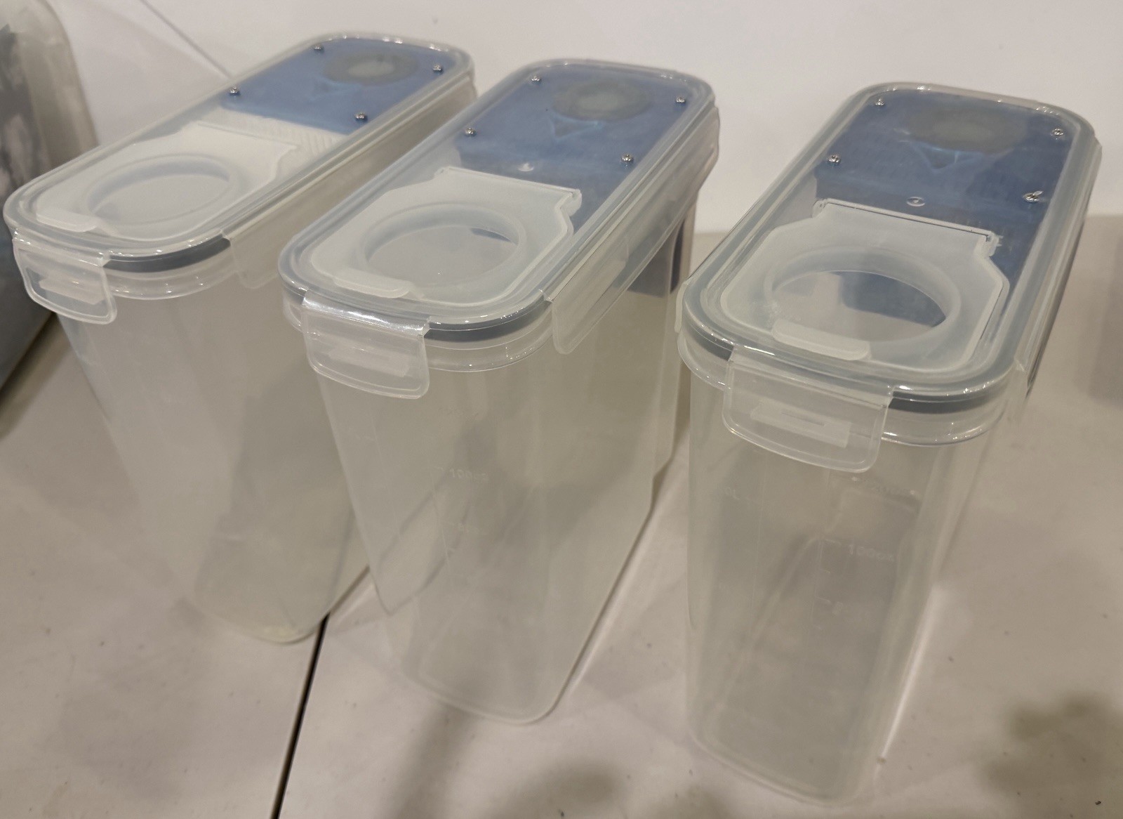 3pcs 4L Filament  Box W/ 3D Printed desiccant + temp/humidity  Sensor Holder