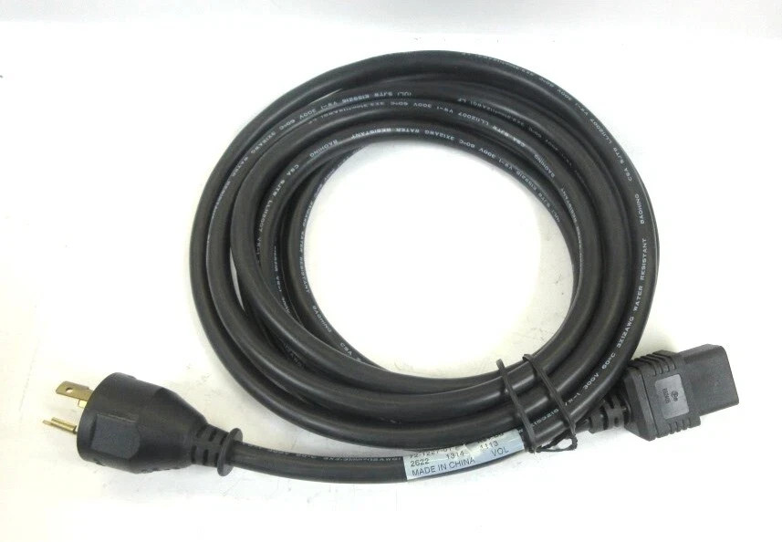 Volex Heavy Duty AC Power Cord, 10 Amp 125 V 3-Prong 10 ft Long Standard