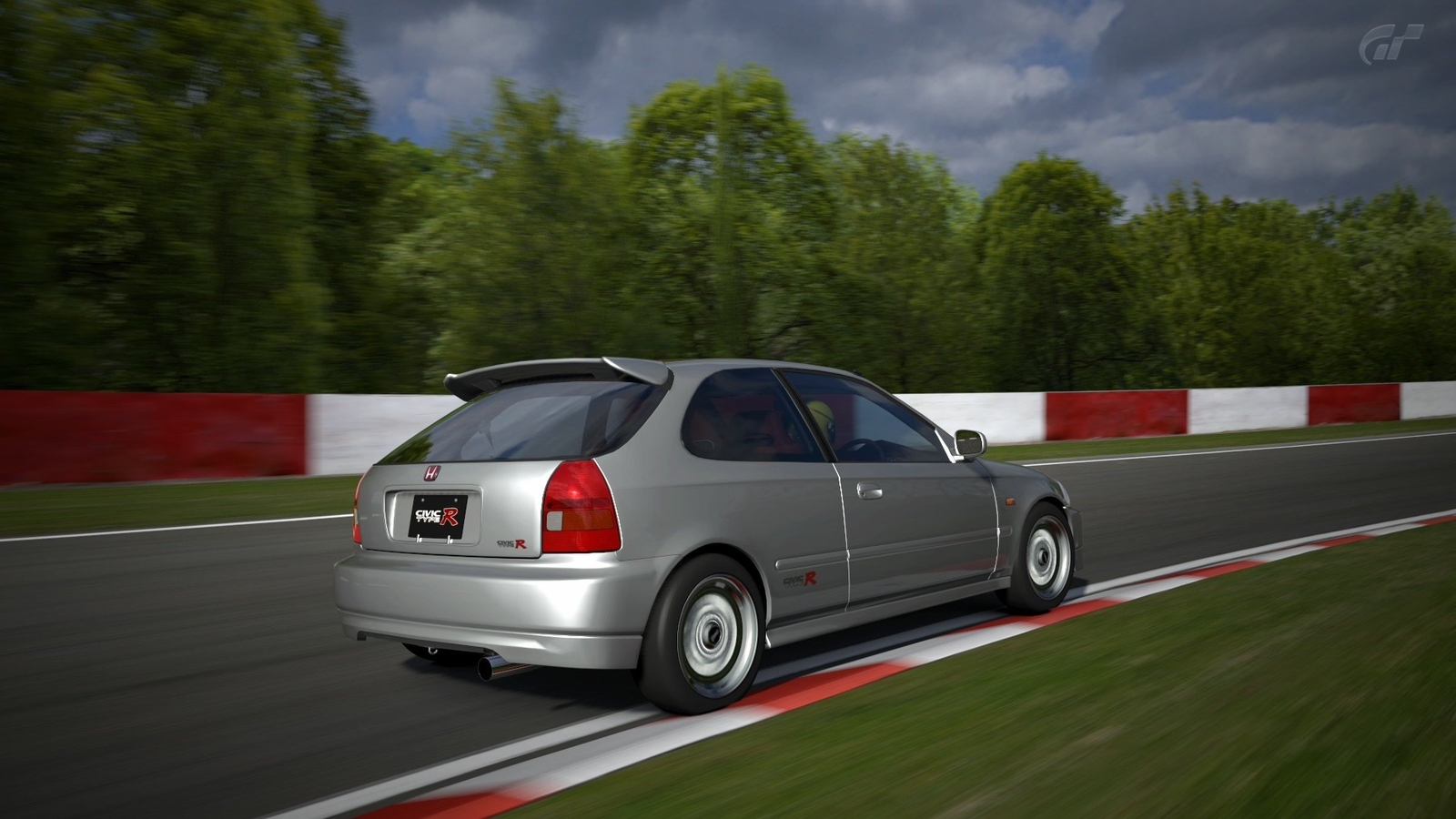 Cars video games honda civic type r gran turismo 5 Desk Mat Stitched