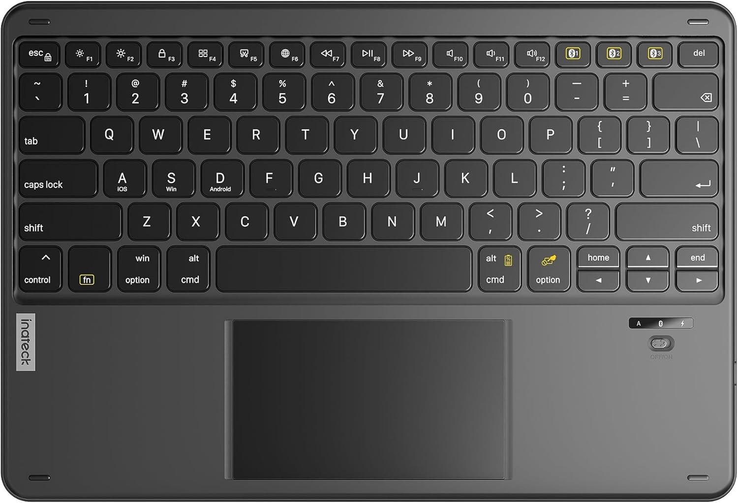 Inateck Bluetooth Keyboard with Touchpad, Ultra-Light&Silm Tablet Keyboard