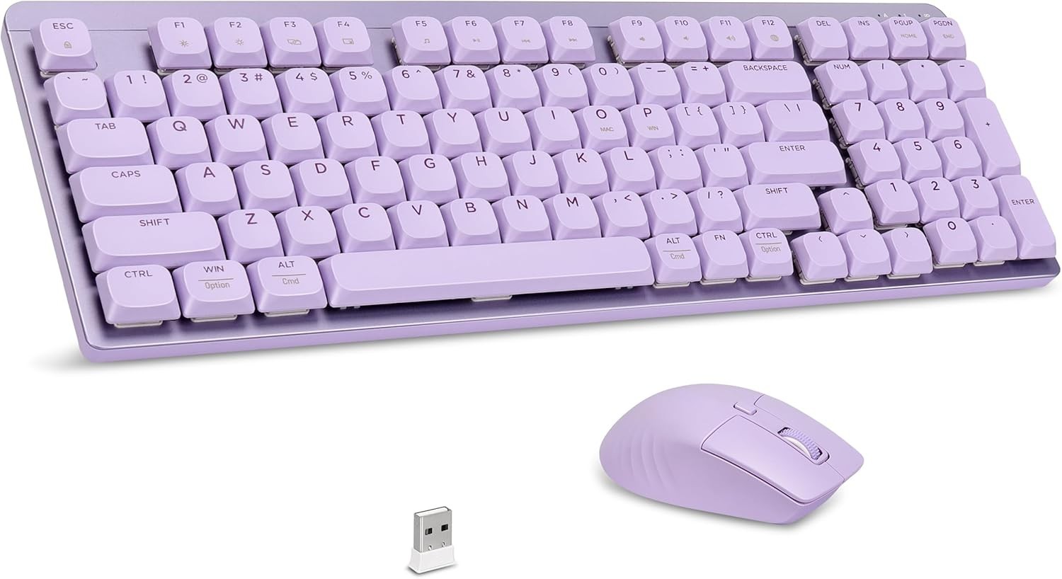 LeadsaiL FA98 Wireless Mechanical Keyboard and Mouse, 2.4Ghz Cordle... Fast Ship