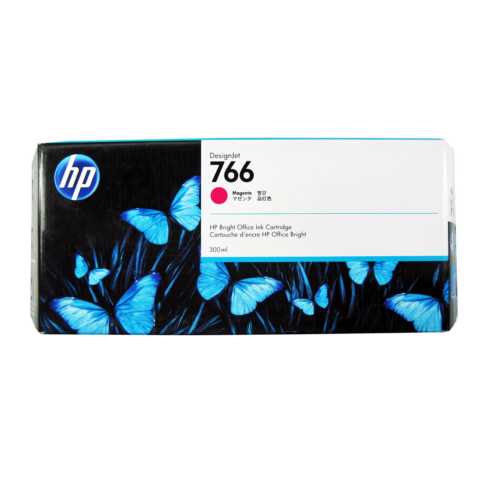 HP 766 Magenta Ink 300ml DesignJet XL 3600 MFP Series (Retail Box)