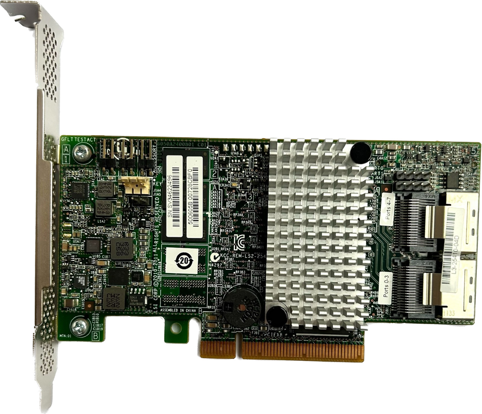 LSI MegaRAID 9267-8i 6Gb/s PCI-Express 2.0 512MB 8Port RAID 0/1/10 SATA/SAS