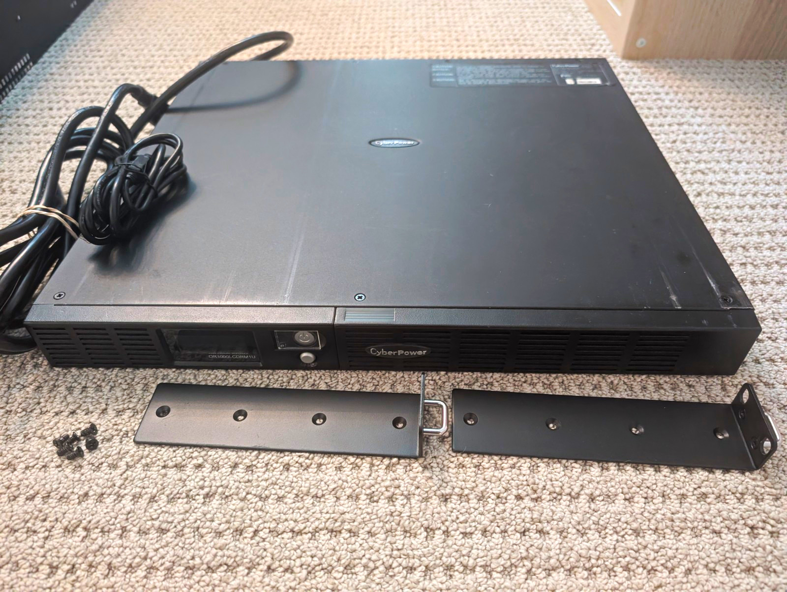 CyberPower OR1000LCDRM1U 1000VA/600W 120V 6-Outlet 1U Rack UPS WORKING BATTERIES