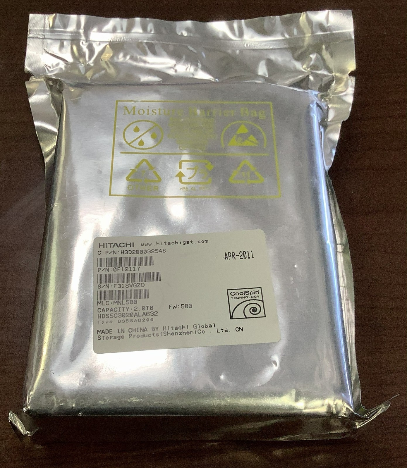 Hitachi Deskstar 5K3000 2TB 3.5" SATA III HDD HDS5C3020ALA632 5940RPM 32MB