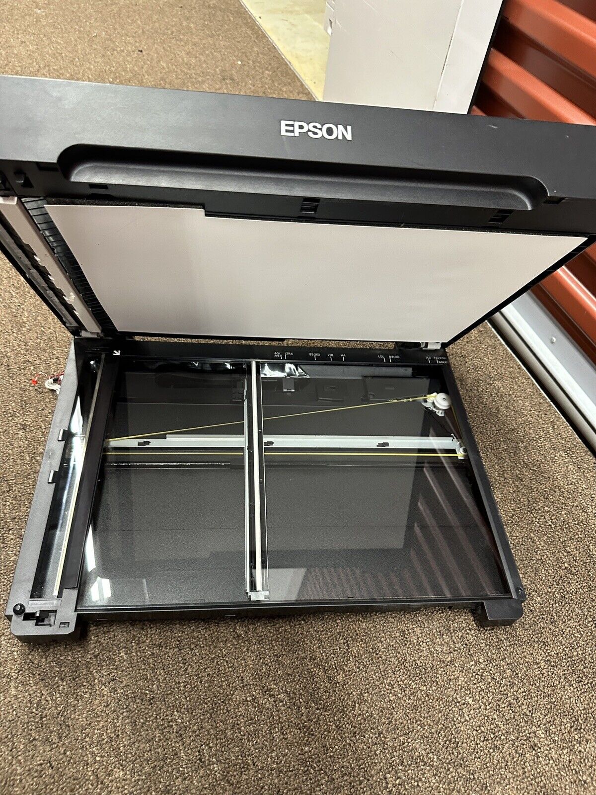 Epson WorkForce WF-7840 Printer parts Scanner Print Glass Lid-please Read
