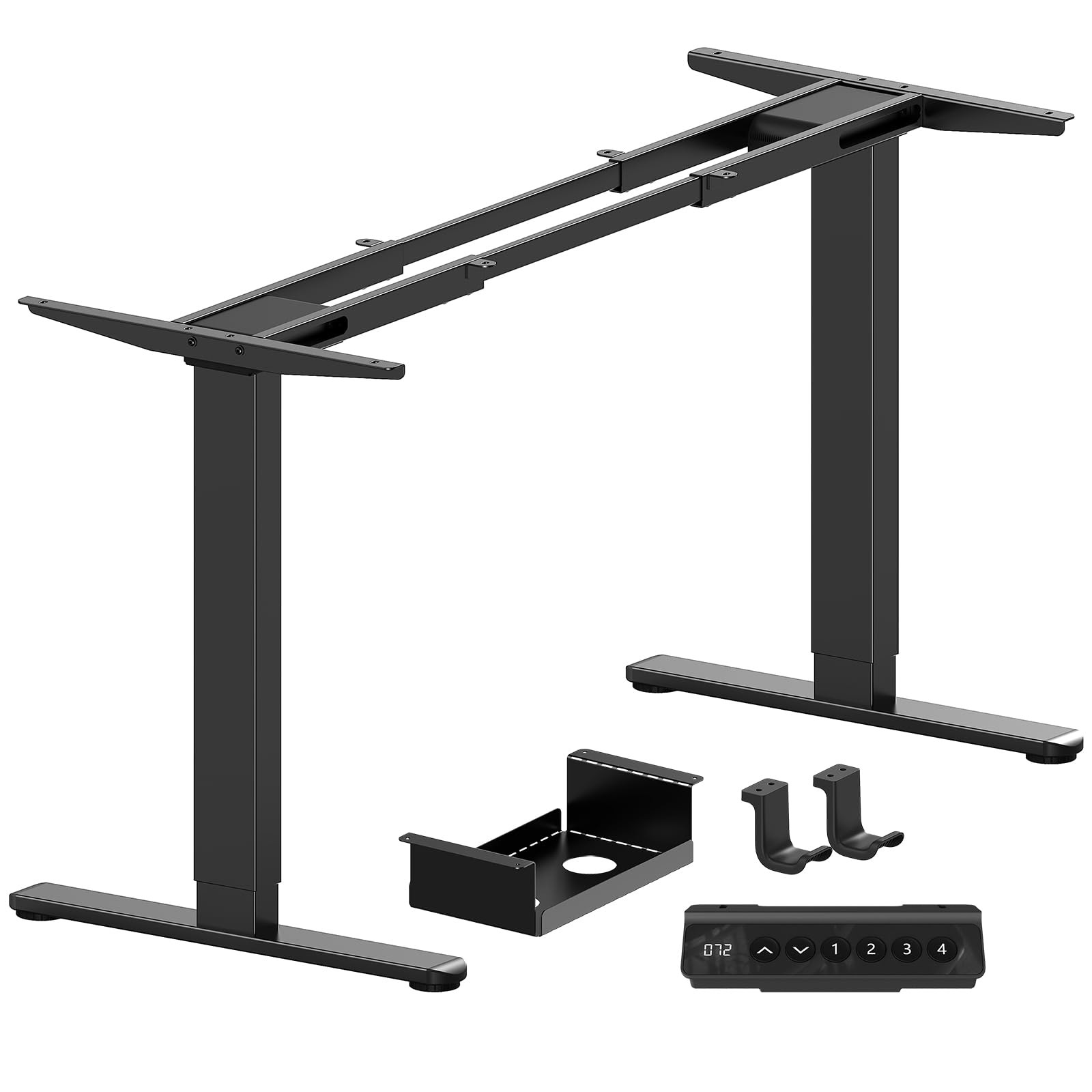Standing Desk Frame Dual Motor 28.35 Inch 264 lbs Black EGESD55B-US Marsail