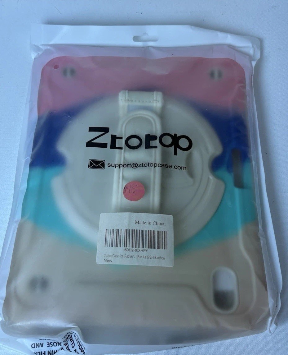 Ztotop iPad Case Rainbow For iPad Air 4/5/6 New In Package