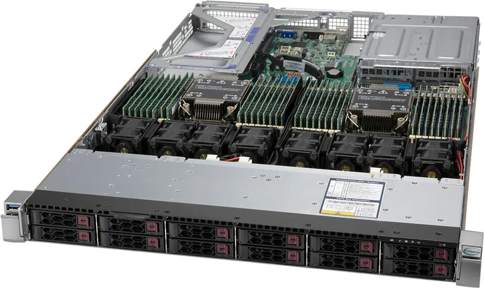 Supermicro SYS-120U-TNR 1U Rack Server Dual Intel Xeon Gen3 32 DIMM DDR4