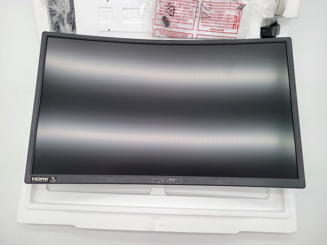 Sceptre C248W-1920R 24" Curved 75Hz Gaming LED Monitor Full HD 1080P HDMI Displa