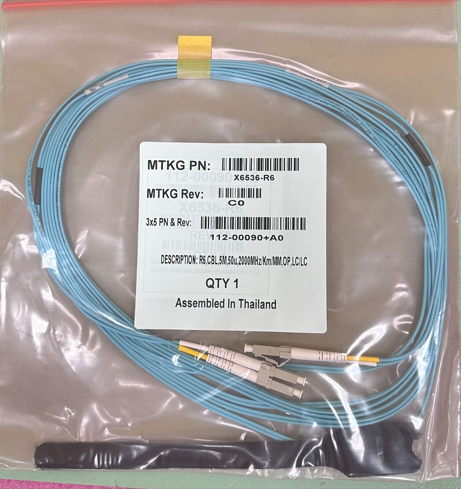 NetApp X6536-R6 112-00090 5 Meter Optical Cable 41-1 NEW SEALED