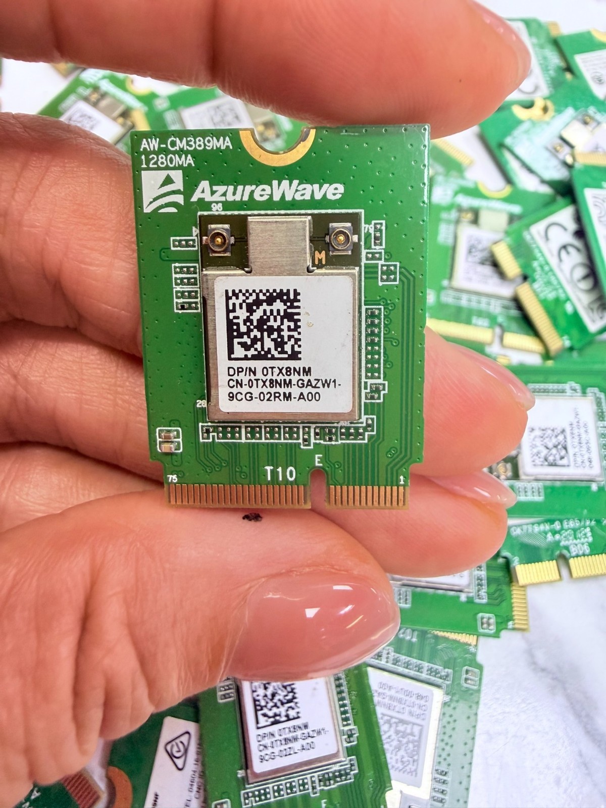 10xDell AzureWave AW-CM389NF WiFi Bluetooth Mini PlugIn PCIe Card 300Mbps 0TX8NM