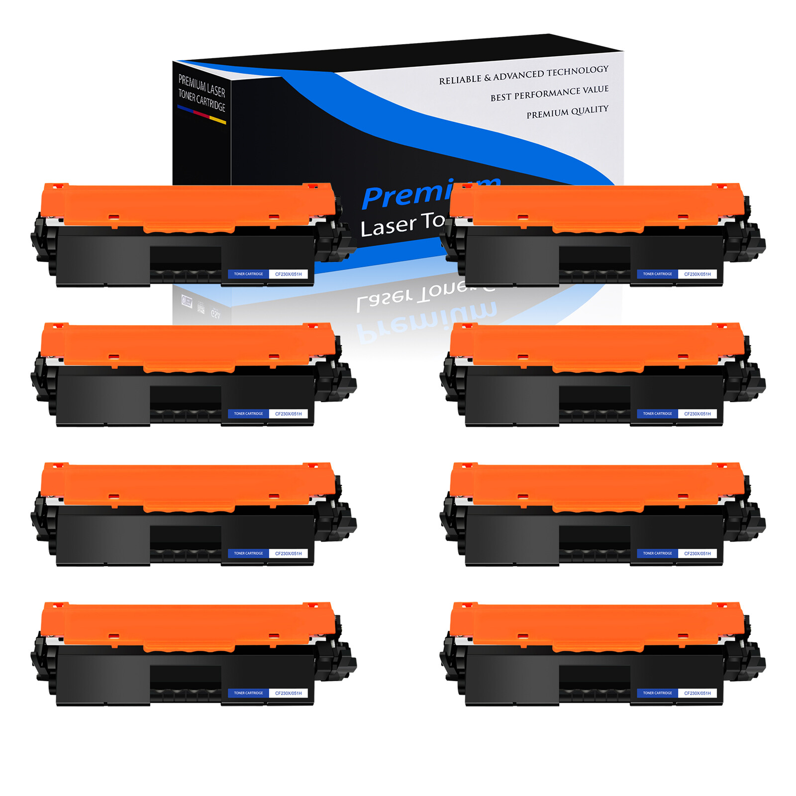 8PK Black CRG051H Toner for Canon 051H LBP-162dw MF264dw MF267dw MF269dw